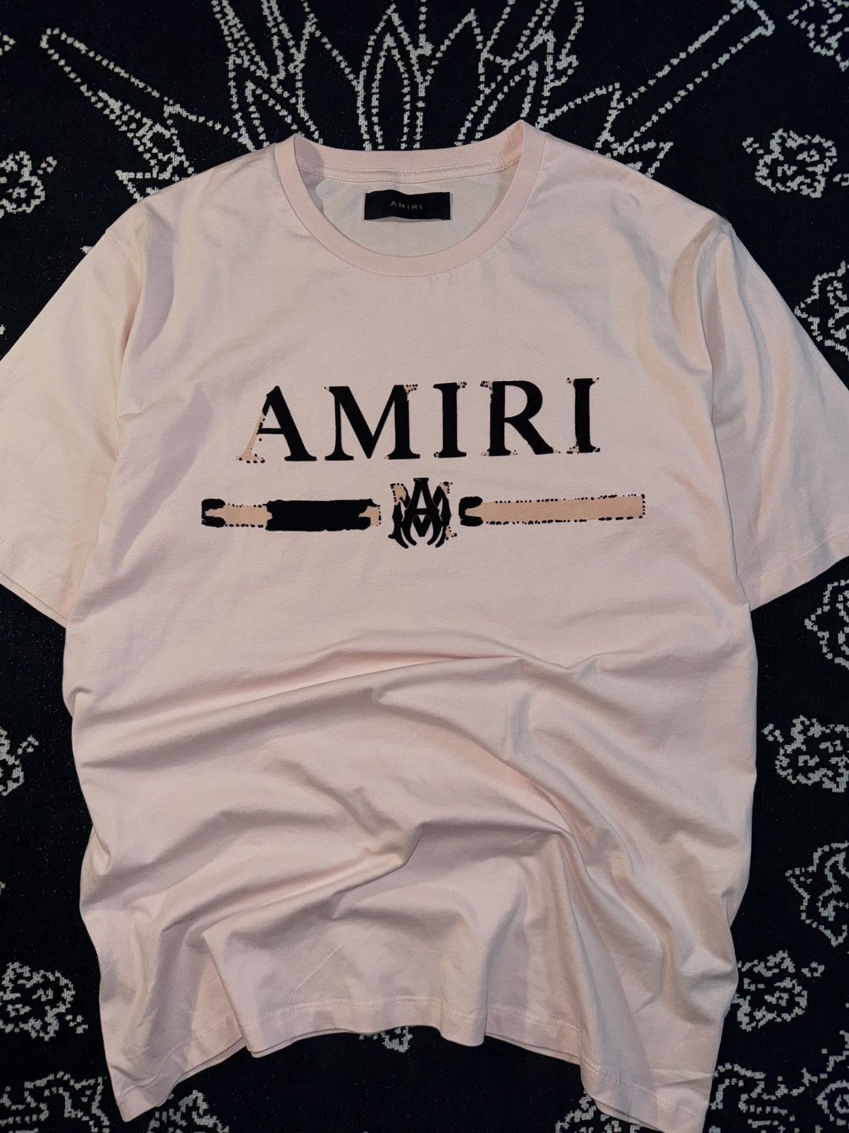 Amiri AMIRI BAR MA LOGO TEE Size US M / EU 48-50 / 2 - 2 Thumbnail