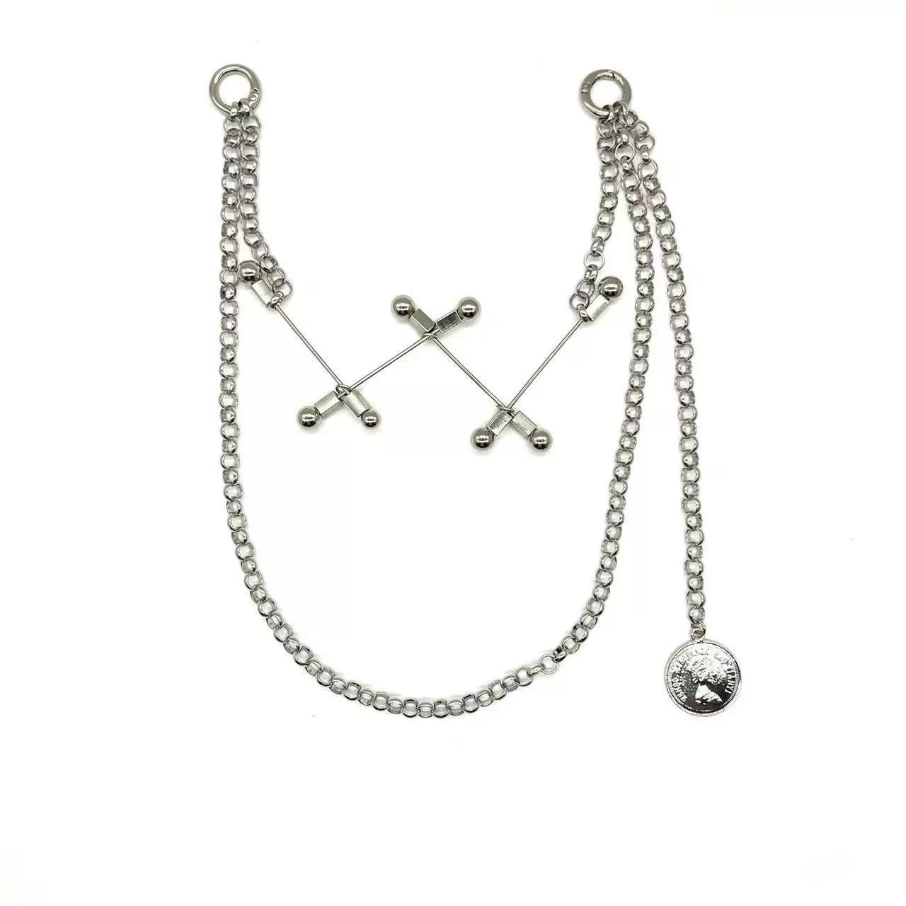 Vintage Retro hip-hop punk style jeans waist chain Size ONE SIZE - 1 Thumbnail