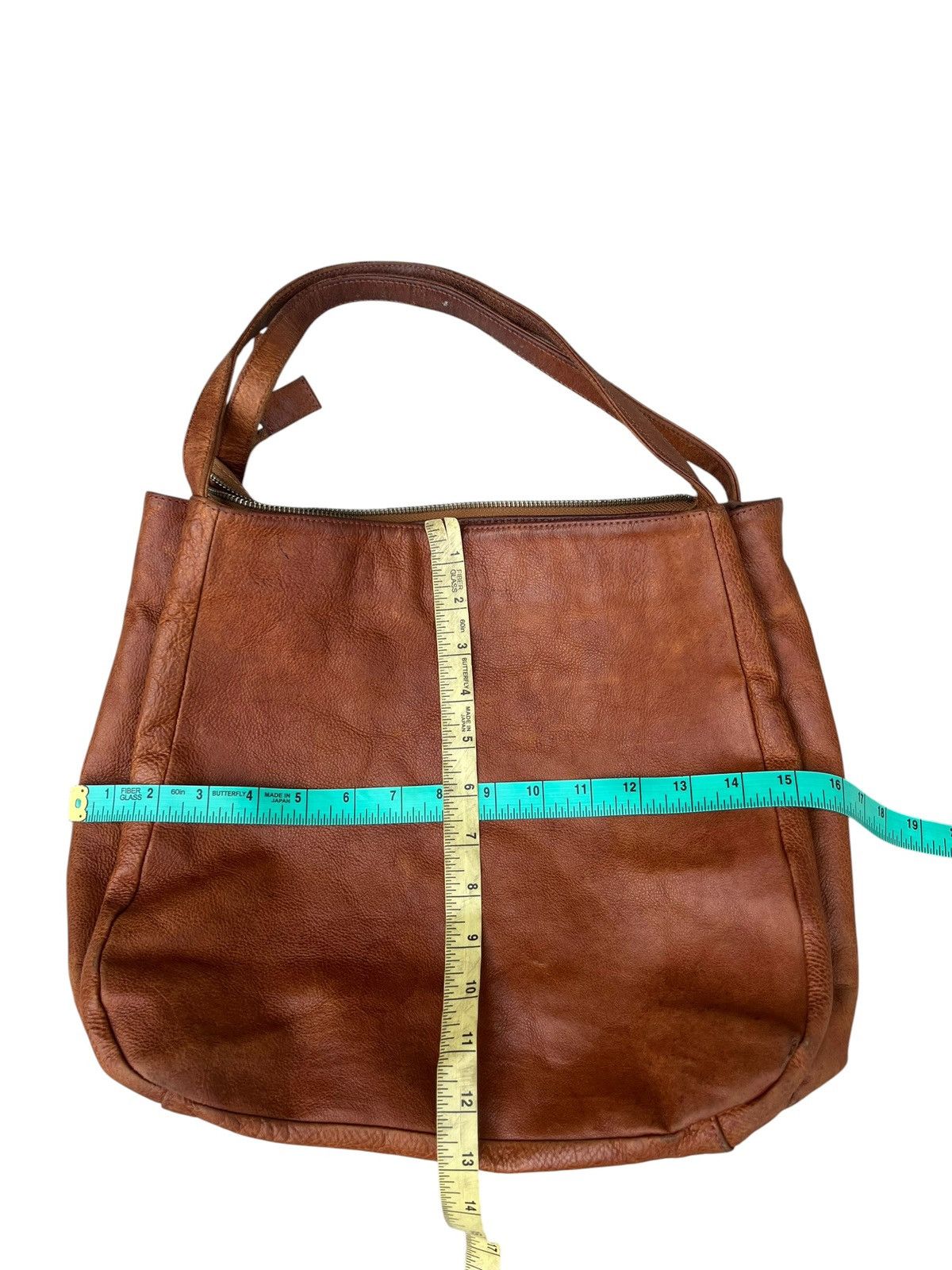 Leather 2000s Yohji Yamamoto Y’saccs Faded Patina Leather Bag Size ONE SIZE - 3 Thumbnail