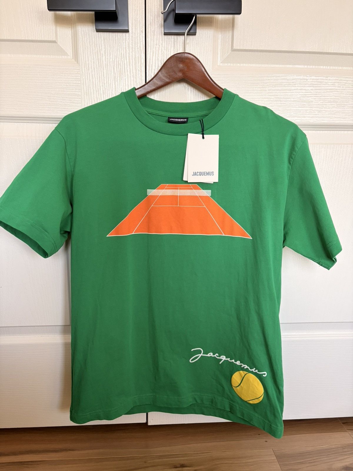 Jacquemus Jacquemus Green Tennis Tshirt Size US M / EU 48-50 / 2 - 1 Thumbnail