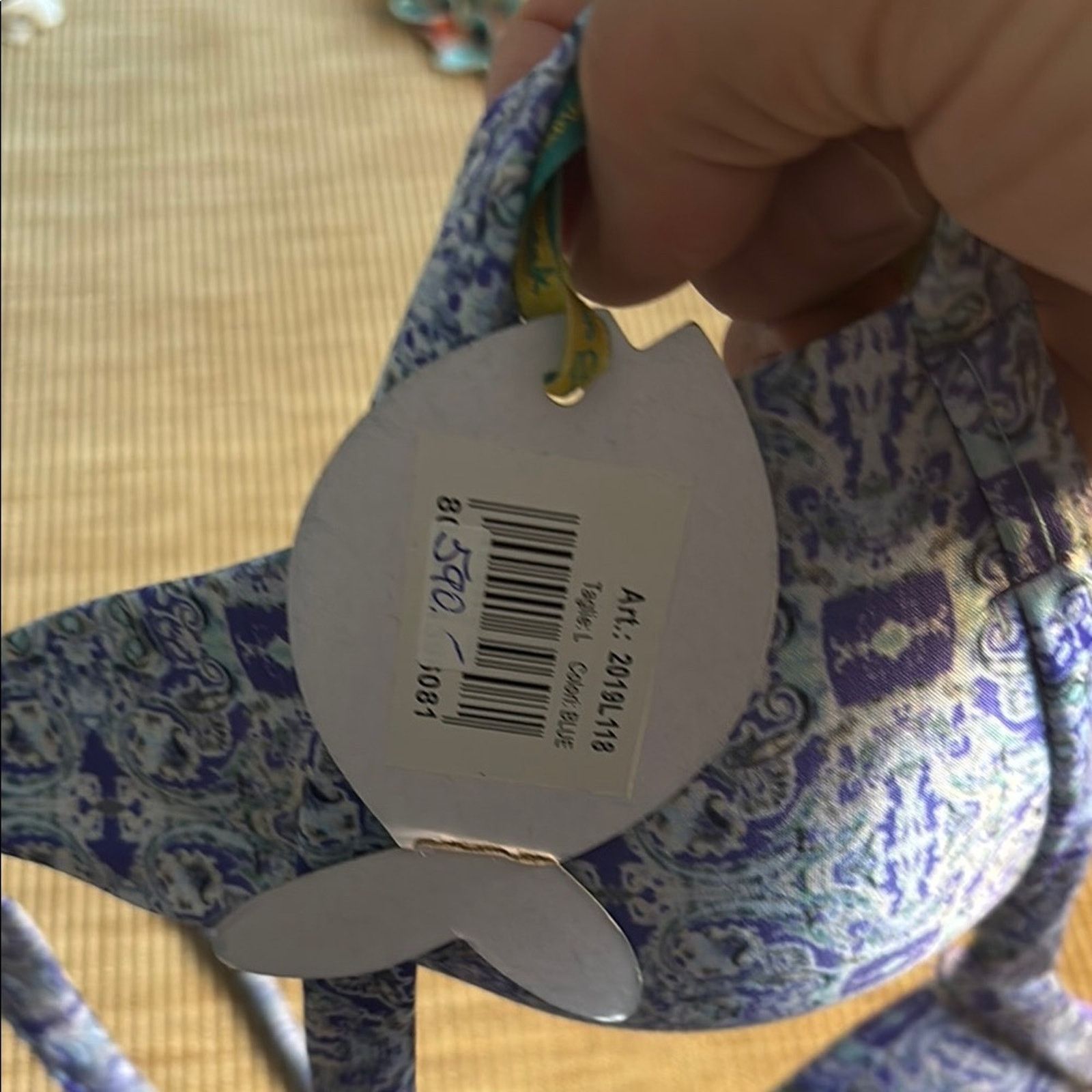 Other NWT Antica Sartoria Positano Blue and Purple Bikini Set L Size ONE SIZE - 7 Thumbnail