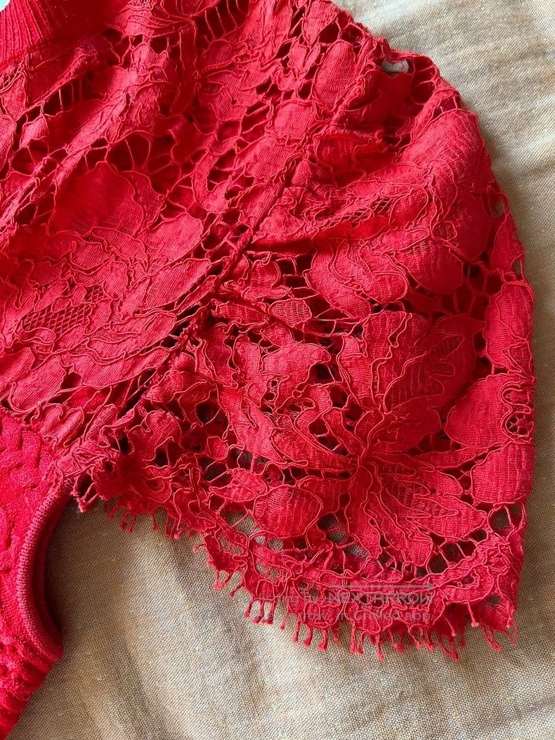 Valentino Valentino Red knitted skirt Size S / US 4 / IT 40 - 6 Thumbnail