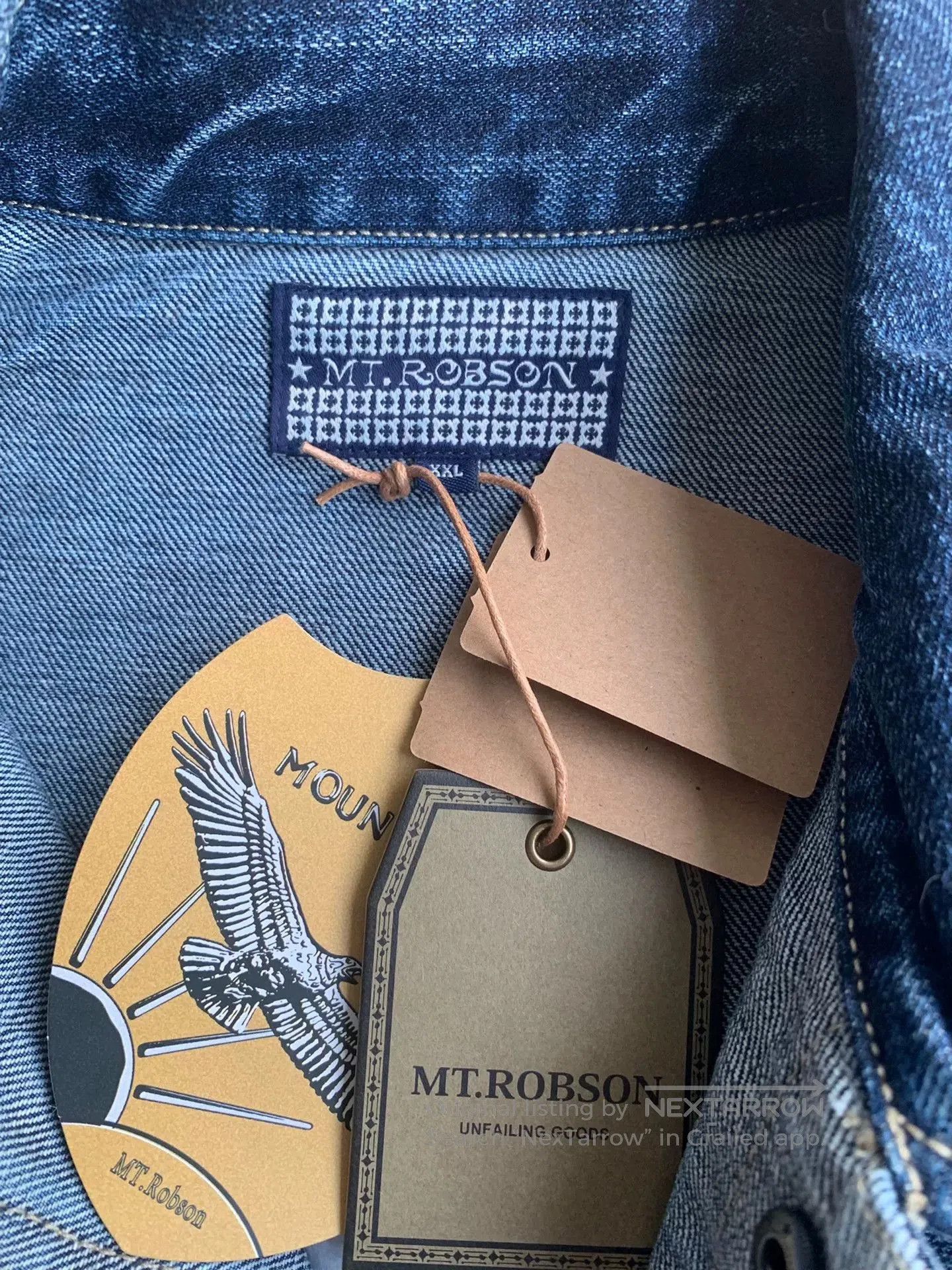 Japanese Brand denim western ranch jacket for men. Size US XXL / EU 58 / 5 - 3 Thumbnail