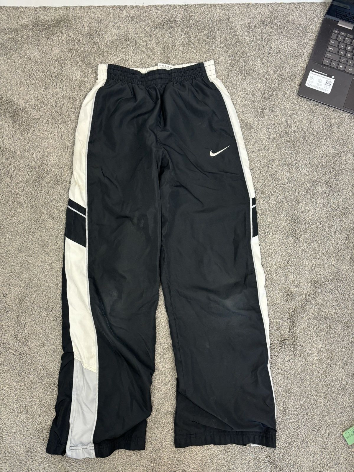 Nike Y2k black nike track pants Size US 26 / EU 42 - 4 Thumbnail