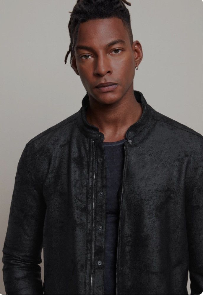 image of John Varvatos Shirt Jacket in Grey, Men's (Size Large)