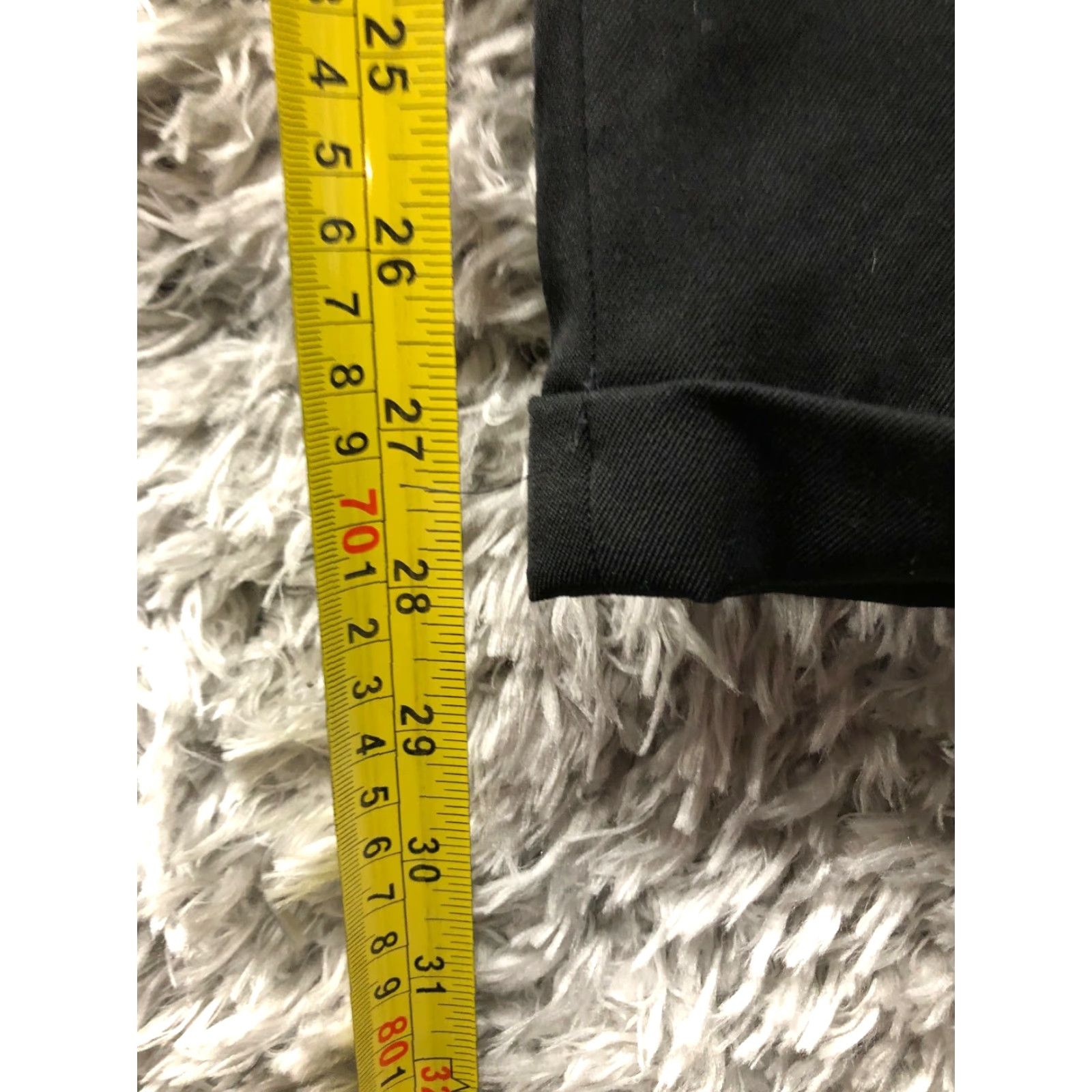 Eddie Bauer Eddie Bauer Mens Black Slack Pants 34x30 Mid Rise Straight Dress Pants Flat Front Regular Denim Cotton Solid Black Mens 34x30 Size US 34 / EU 50 - 3 Thumbnail