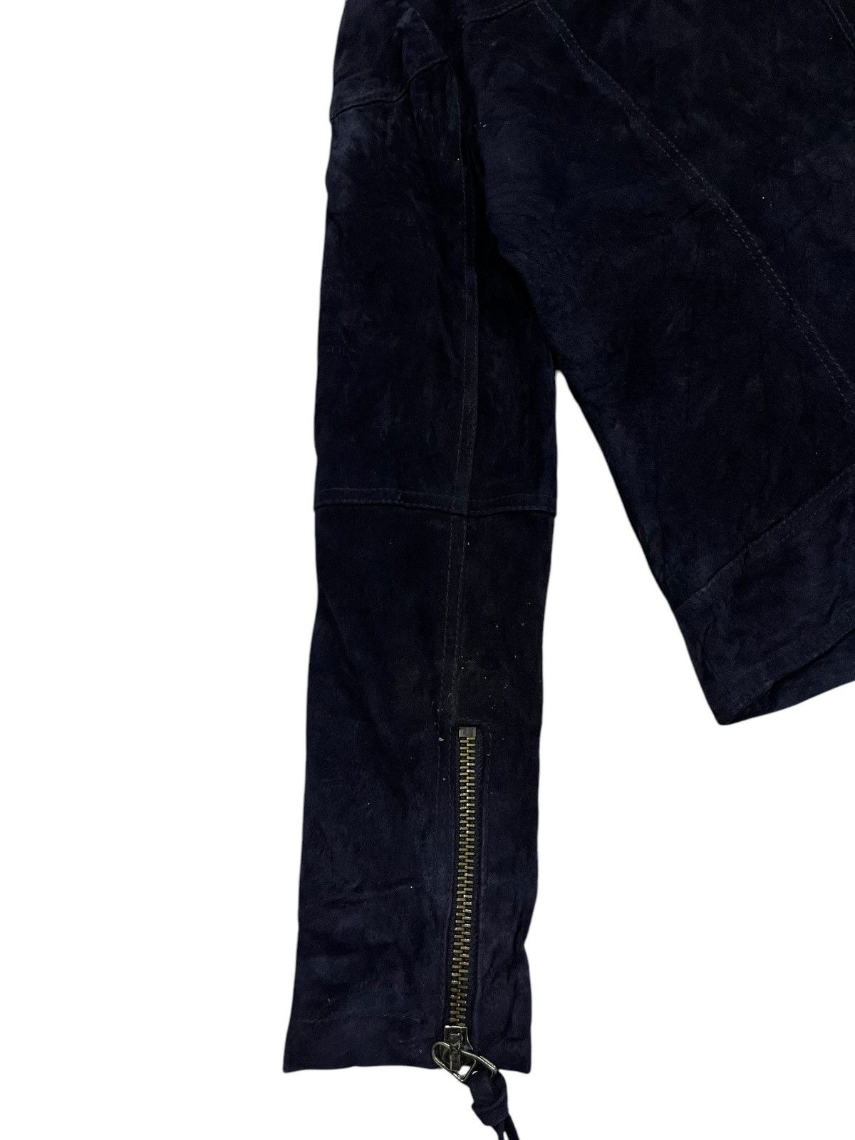 If Six Was Nine MANGO DOUBLE COLLAR IFSIXWASNINE SUEDE ZIPPER BIKER JACKET Size XS / US 0-2 / IT 36-38 - 14 Thumbnail