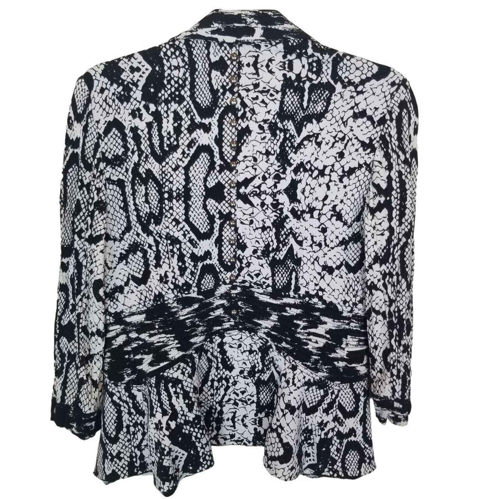 Alberto Alberto Makali Artsy Blazer Jacket Studded Abstract Size S Size S / US 4 / IT 40 - 9 Thumbnail