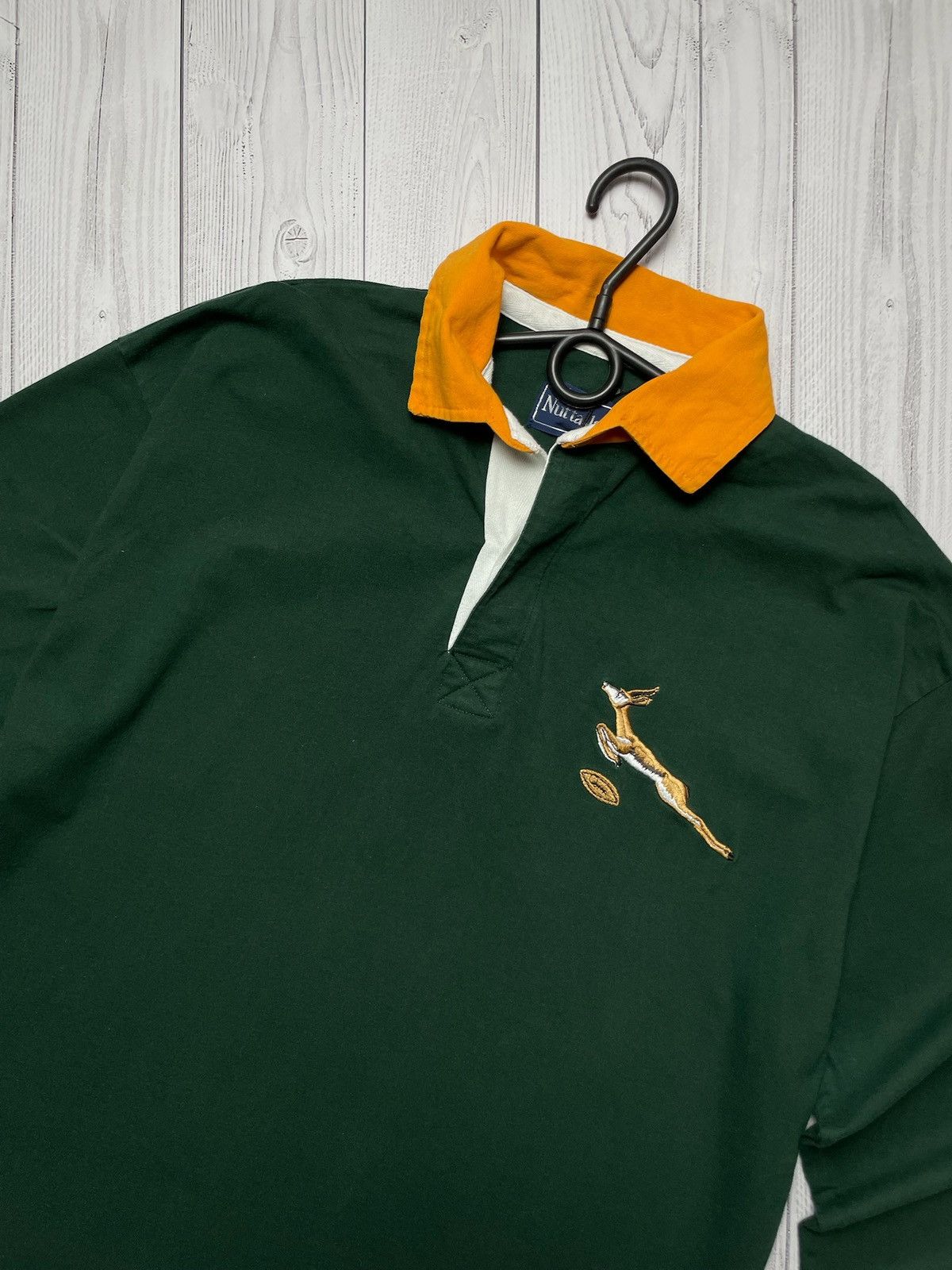Vintage Vintage Australia rugby jersey size L logo green long sleeve Size US L / EU 52-54 / 3 - 2 Thumbnail