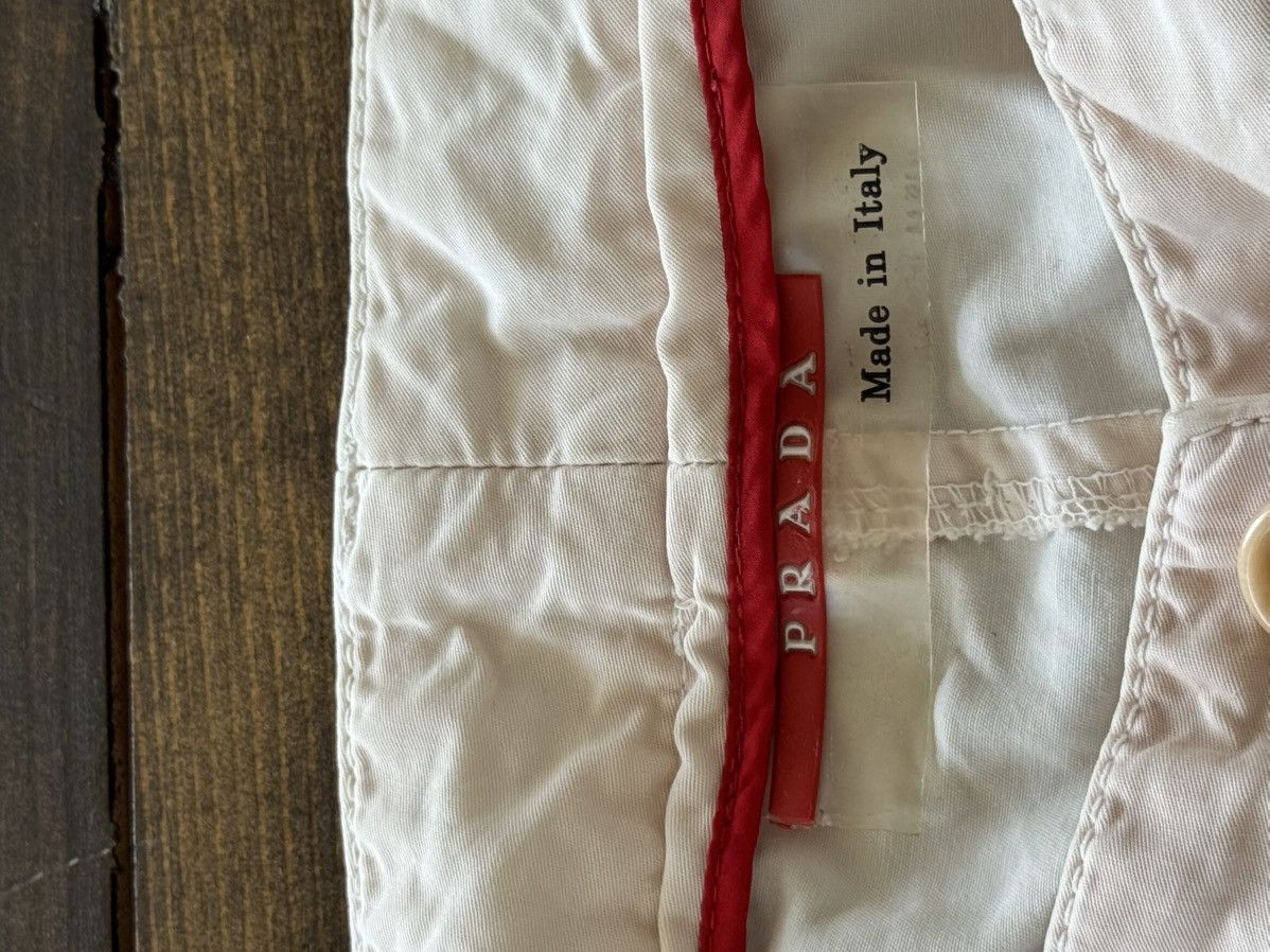Prada Prada 00s Archive White/Pink Glamour Cargo Pants Size 34" / US 12 / IT 48 - 12 Thumbnail