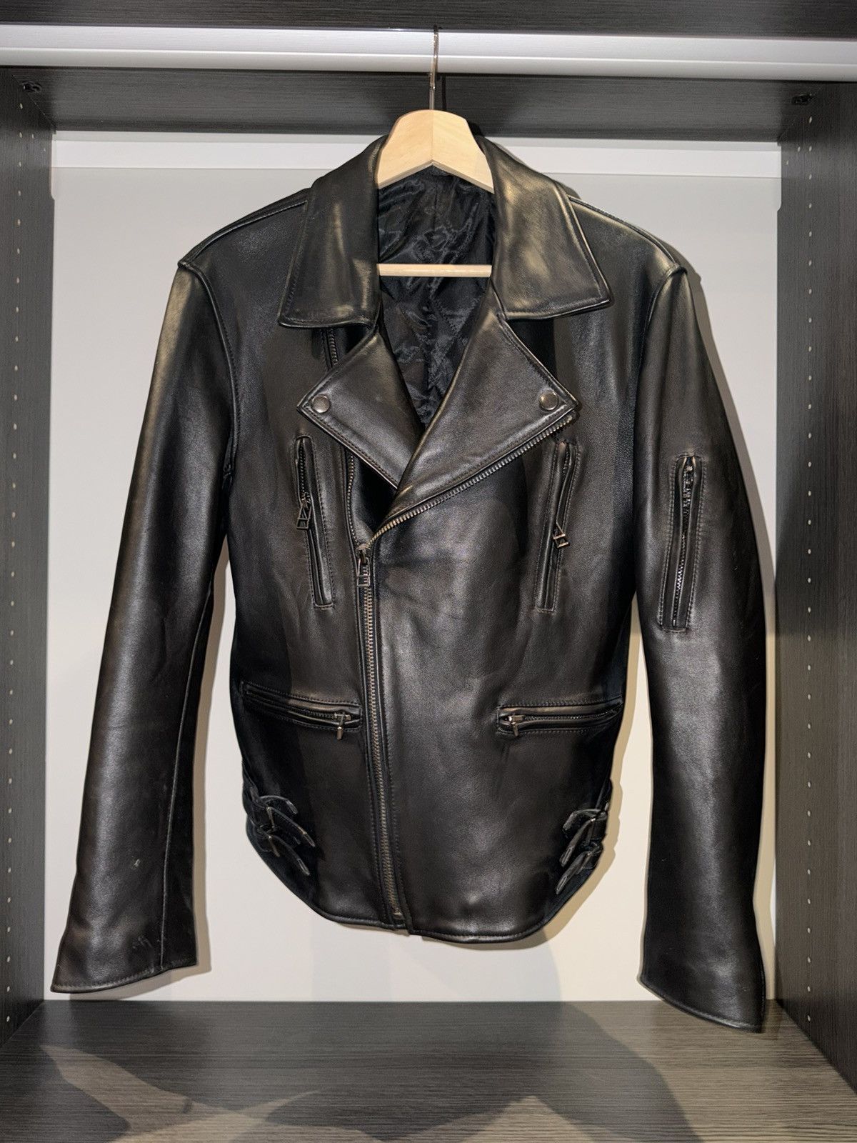 Other Black Lambskin Leather Rider Moto Jacket Size US M / EU 48-50 / 2 - 1 Thumbnail