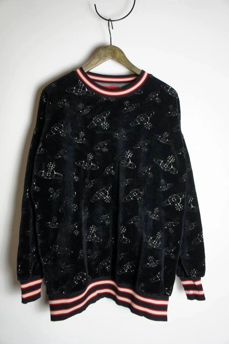 Vivienne Westwood Silk velvet long sleeve round collar hoo