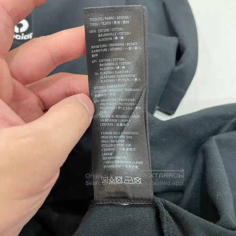 Balenciaga Balenciaga Embroidered Distressed Black Short Sleeve T-Shi Size US L / EU 52-54 / 3 - 5 Thumbnail
