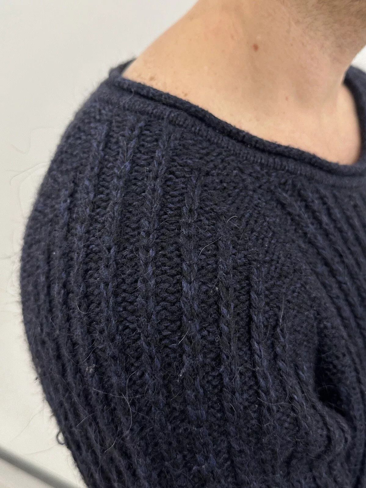 Nudie Jeans Sweater Knit Wool Blend Pullower Mens Unisex