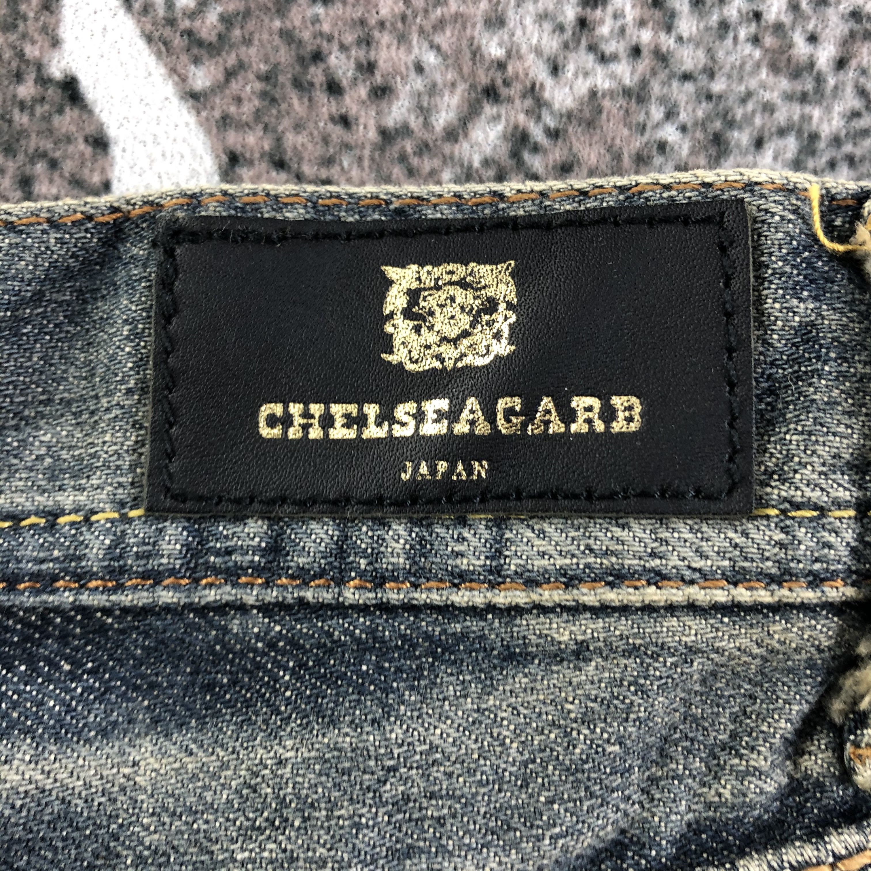 Chealseagarb Jeans Rusty Wash Zipper Pocket Denim KJ1829