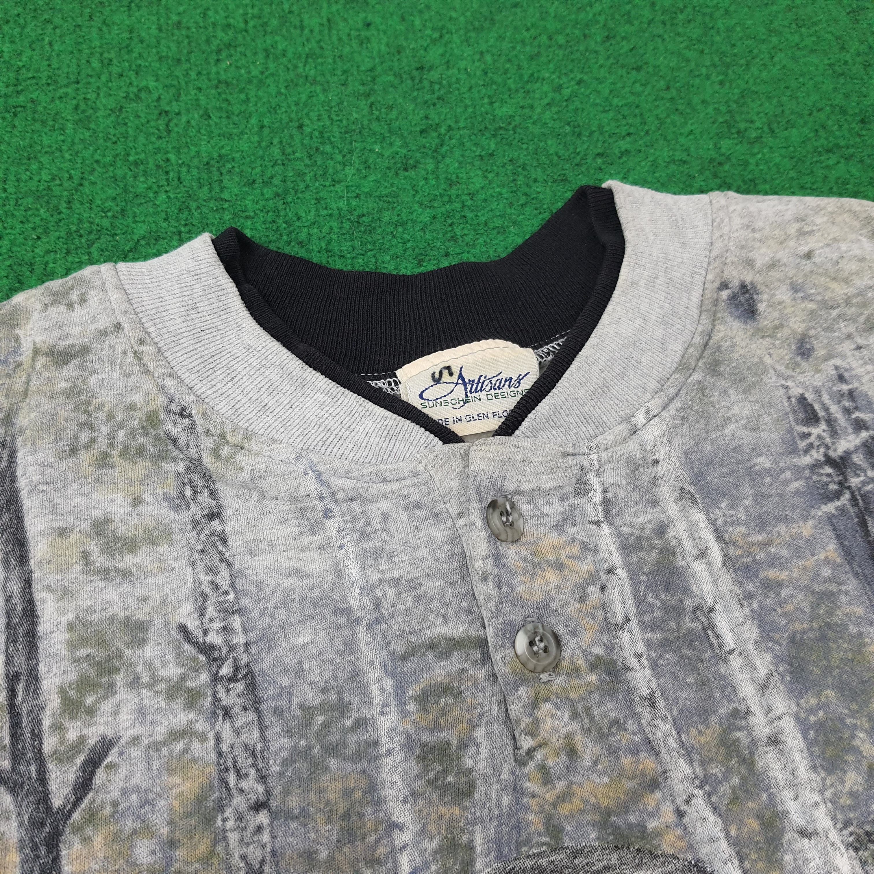 Vintage Vintage Aitisans Art Bear Button Sweatshirt C262N7 Size US M / EU 48-50 / 2 - 5 Thumbnail