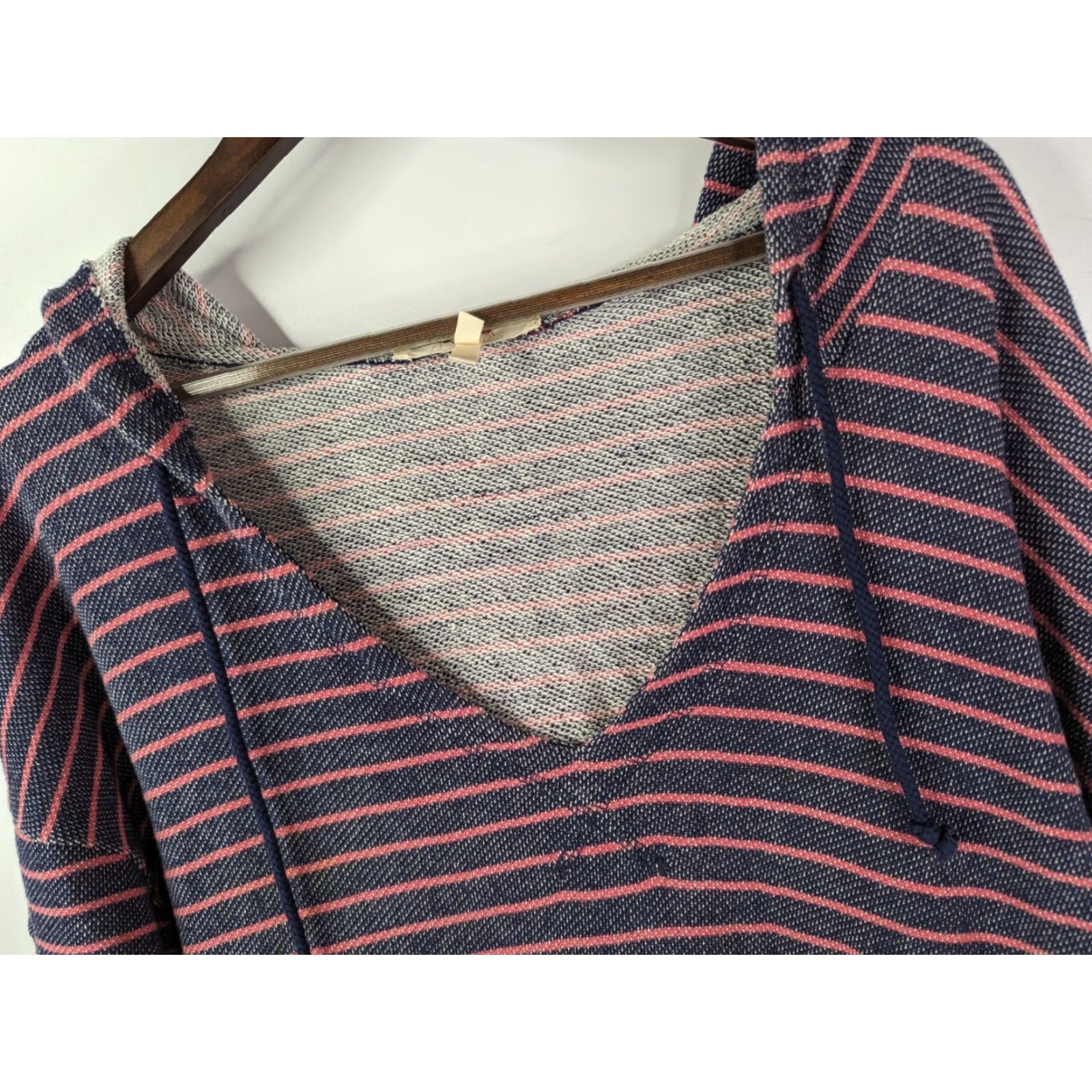 Joie JOIE Soft Knit Sweatshirt V-Neck Pullover Stripe Women's L Shirt Knitted Multicolor Knit Sweater Size L / US 10 / IT 46 - 3 Thumbnail