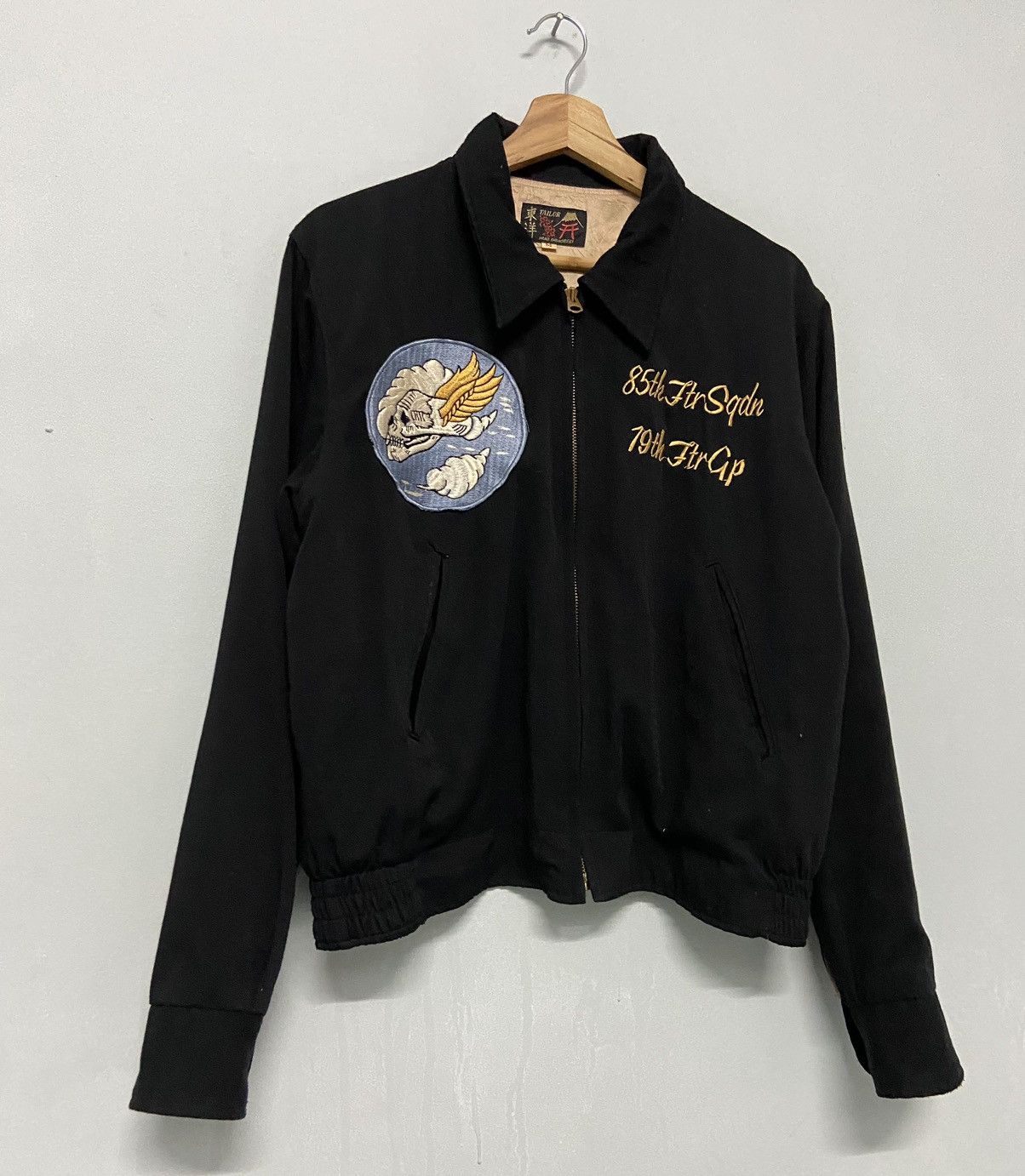 Tailor Toyo Vintage 90s Tailor Toyo Flying Skull Sukajan Embroidery Rare Size US M / EU 48-50 / 2 - 12 Thumbnail