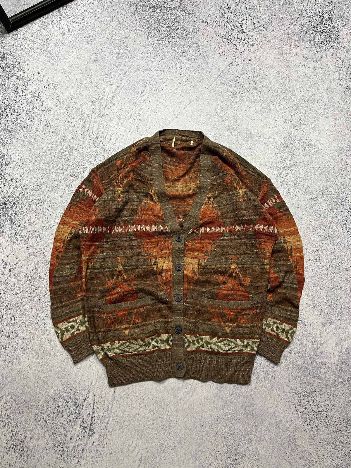 Denim & Supply Ralph Lauren × Polo Ralph Lauren × Ralph Lauren Ralph Lauren Denim and Supply Aztec Southwest Knit Cardigan Size S / US 4 / IT 40 - 1 Thumbnail