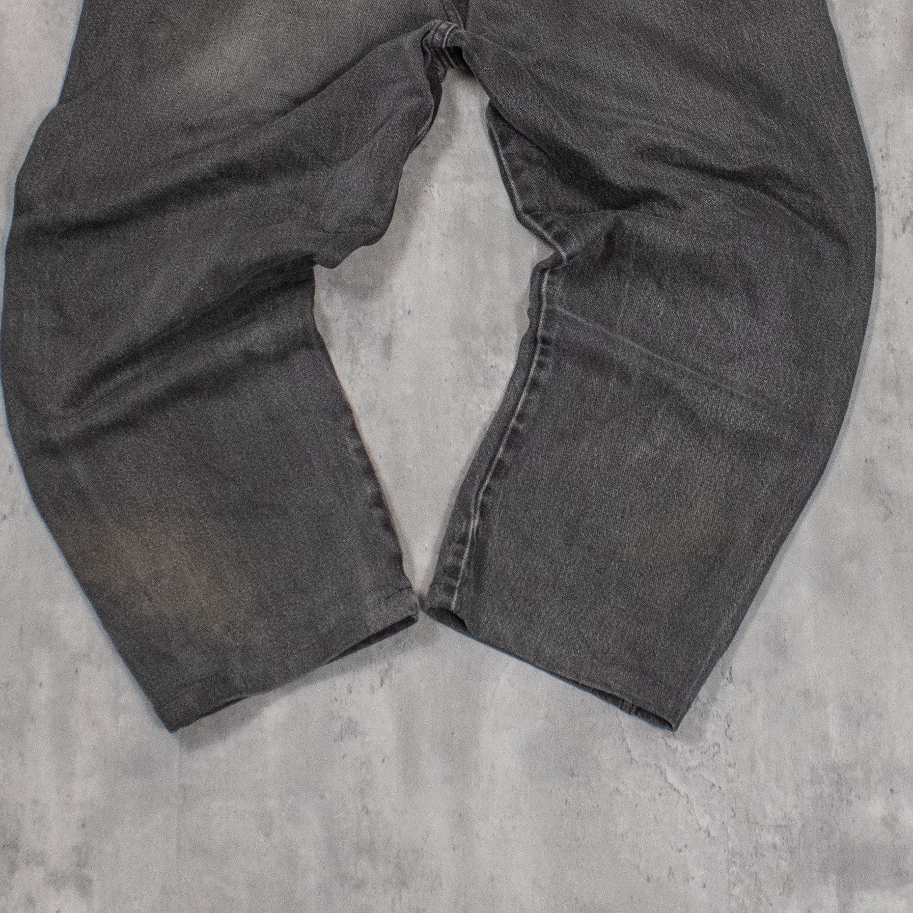 Wrangler Y2K 2000's's Faded Painted Baggy Cropped Denim Jean's Size US 36 / EU 52 - 9 Thumbnail