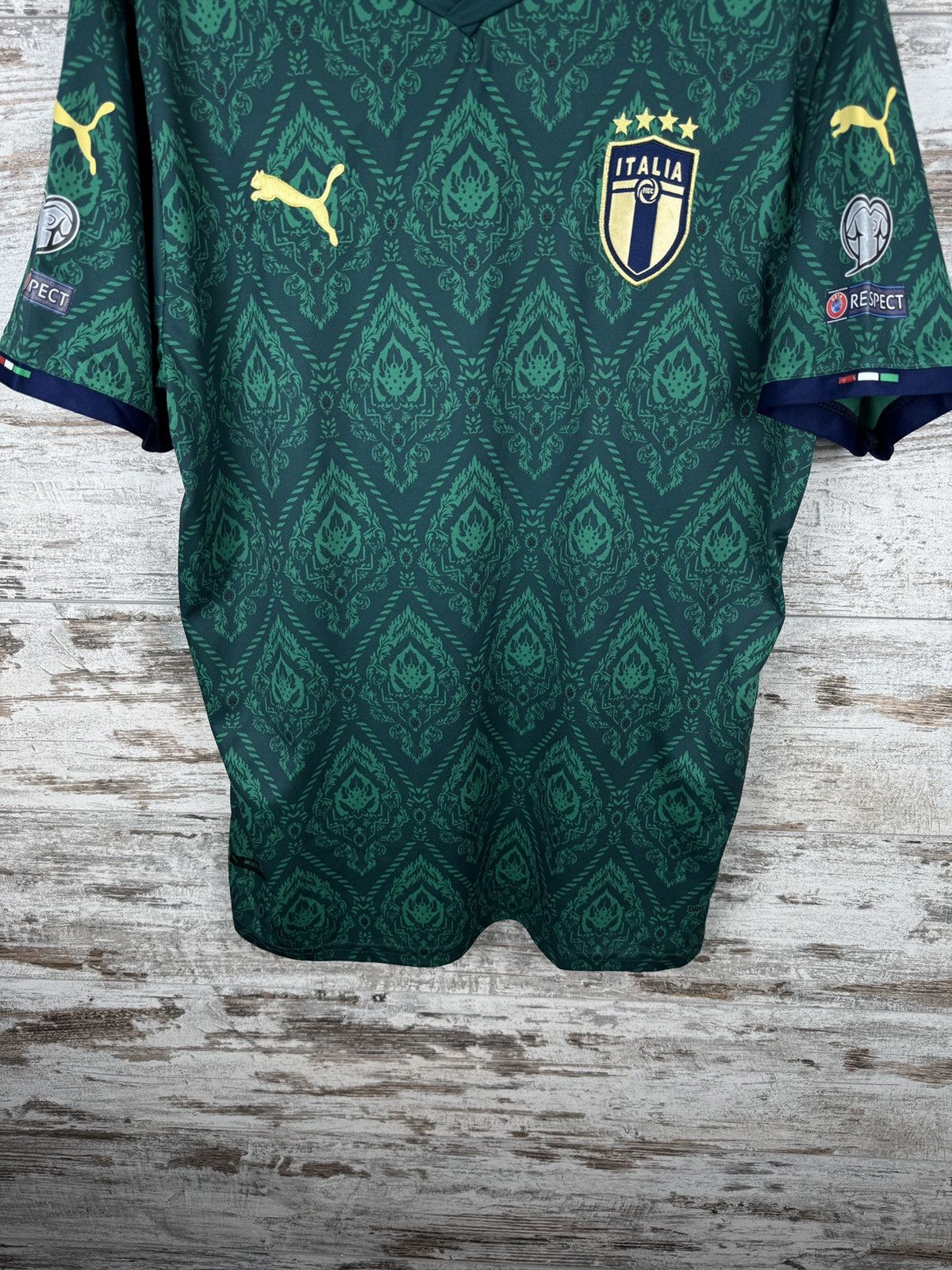 Puma Mens Vintage Puma Italia national team soccer jersey T-shirt Size US XL / EU 56 / 4 - 4 Thumbnail