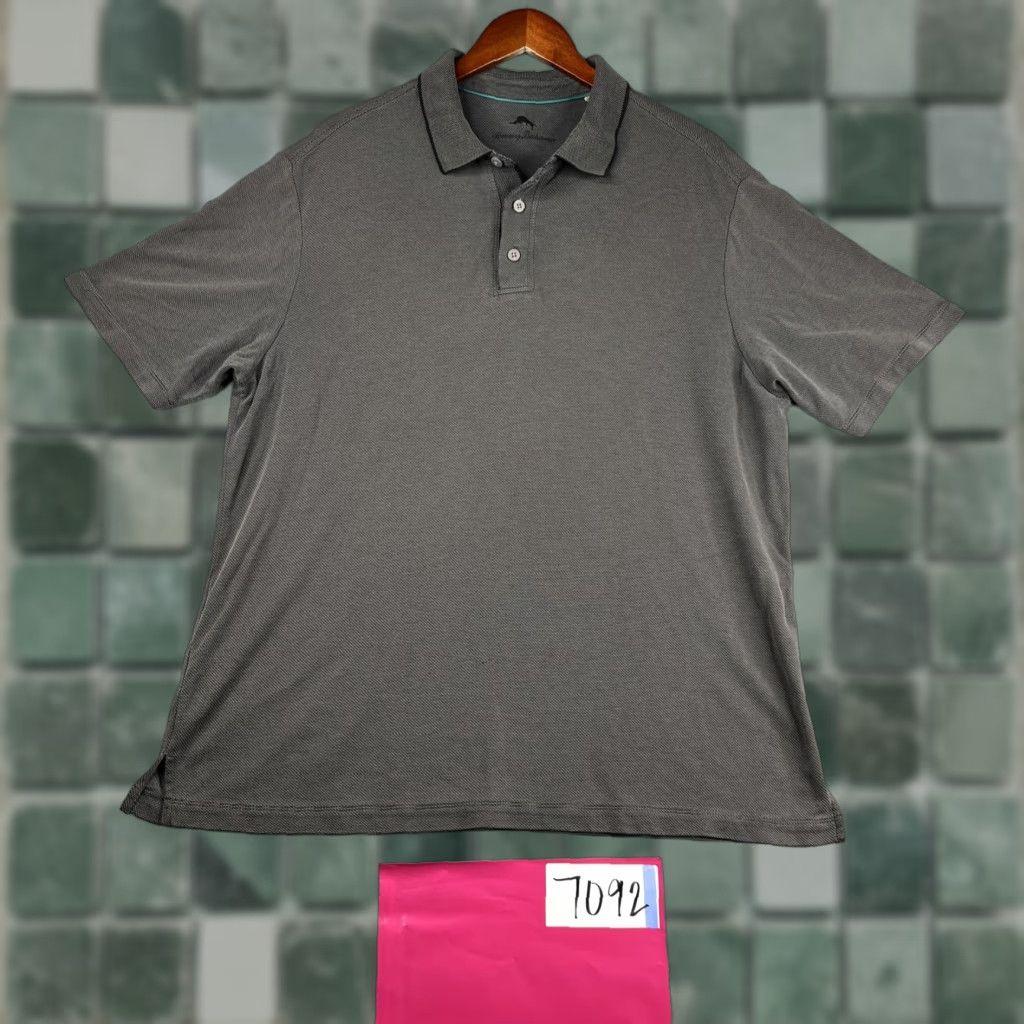 Tommy Bahama Tommy Bahama Polo Shirt XL Gray Tropical Modal Blend Lightweight Beach Casual Men's Polo Shirt XL Gray Tropical Modal Blend Lightweight Beach Casual Size US XL / EU 56 / 4 - 1 Thumbnail