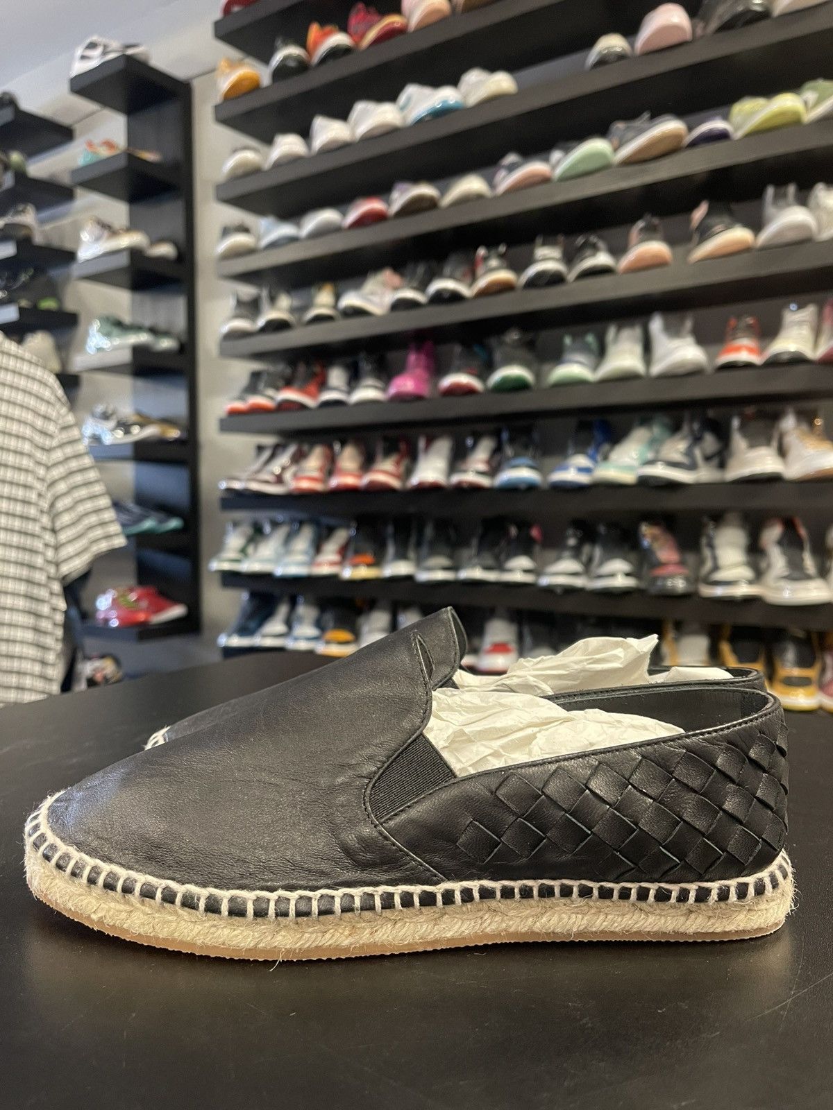 Bottega Veneta Size 7US/37 - Bottega Veneta Woven Leather Espadrille Flats Size US 7 / IT 37 - 1 Thumbnail