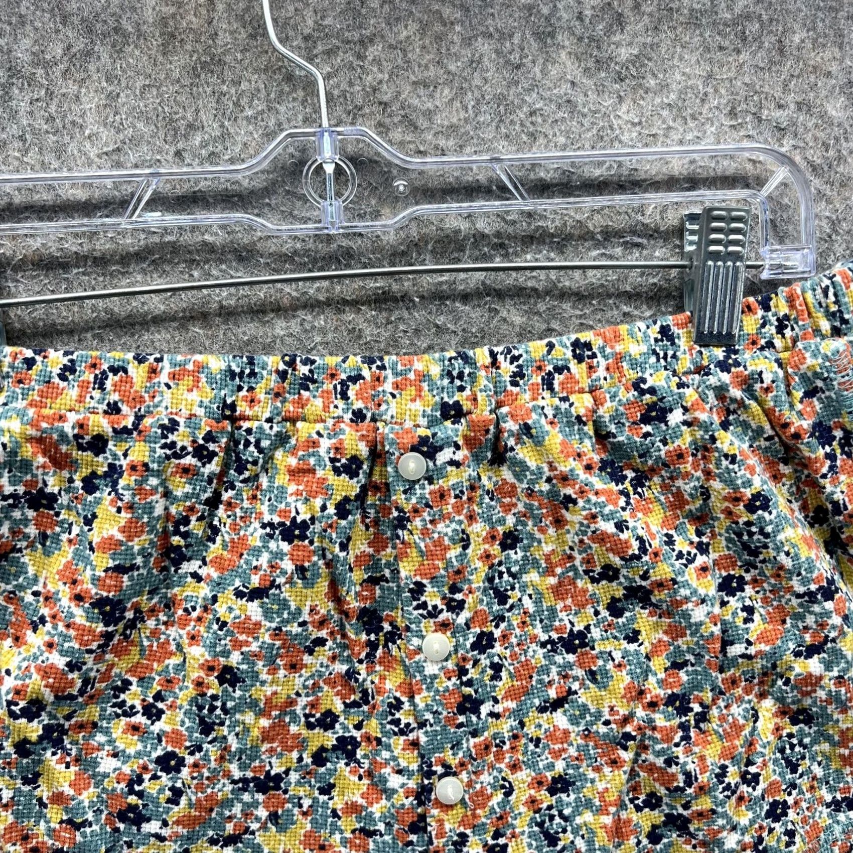 Anthropologie Anthropologie Shorts Womens Medium Multicolor Floral Knit Thermal Lounge Sleep Size 32" / US 10 / IT 46 - 4 Thumbnail