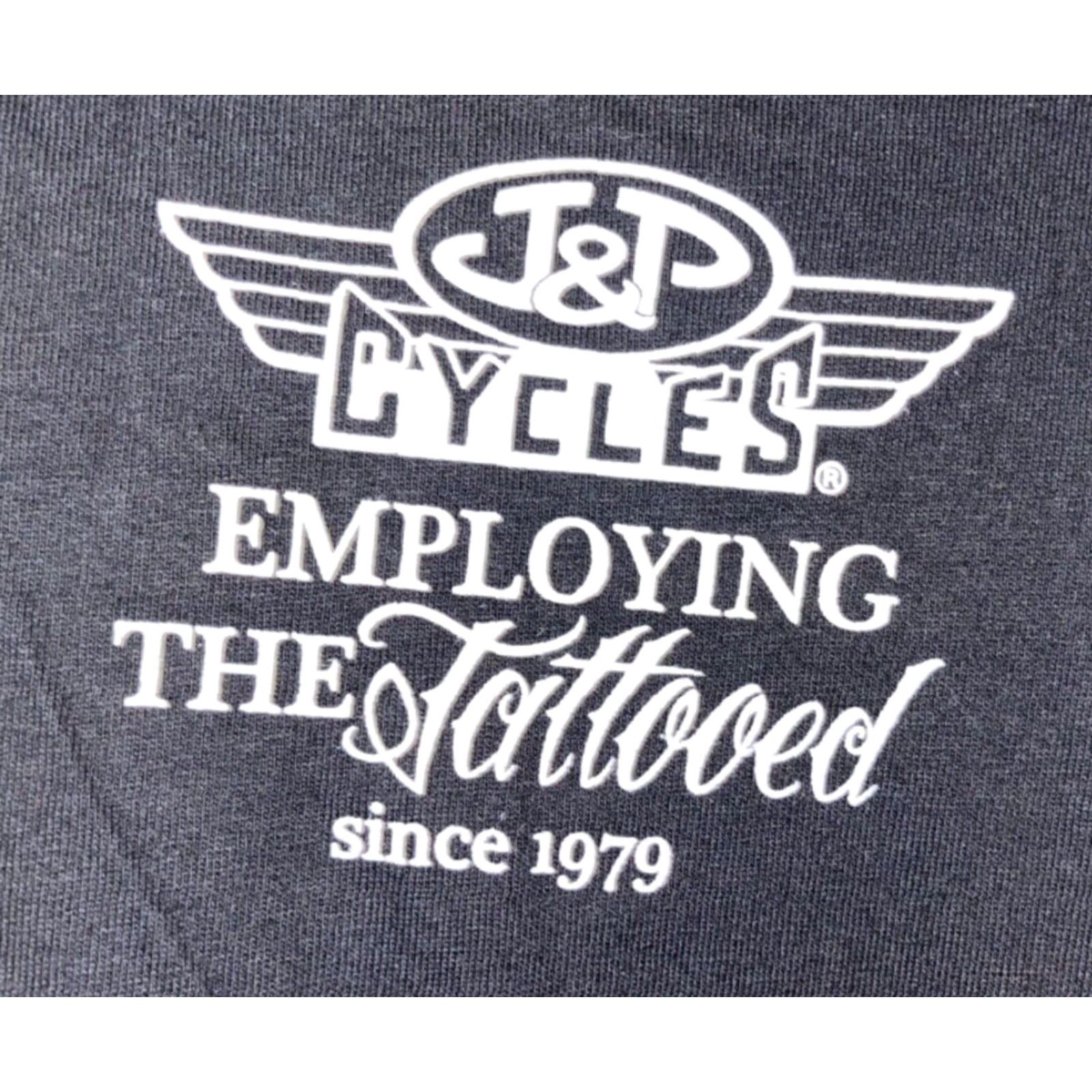 Vintage J&P Cycles Tattooed And Employed Motorcycles Biker T-shirt Size XL Size US XL / EU 56 / 4 - 6 Thumbnail