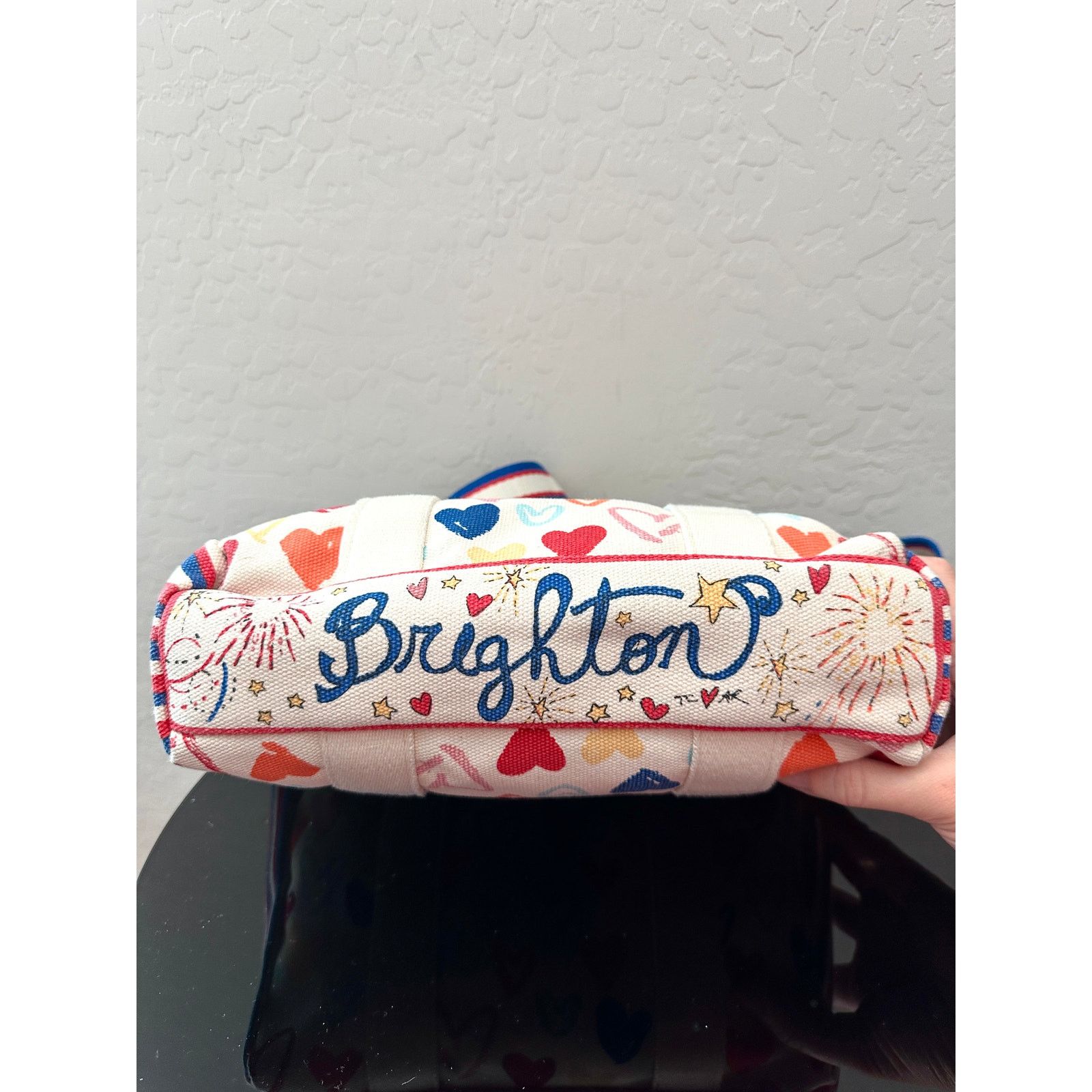 Brighton BRIGHTON | Red White And You Canvas Mini Tote Bag Purse Size ONE SIZE - 8 Thumbnail