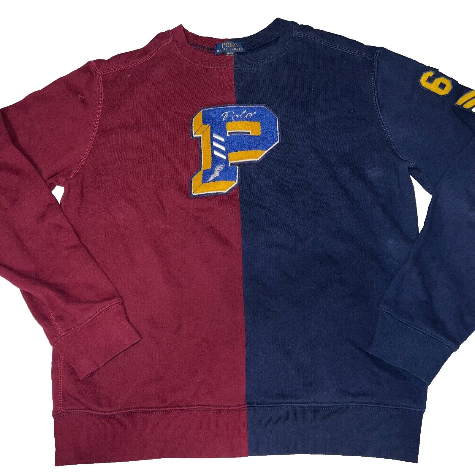Polo Ralph Lauren Polo Ralph Lauren P Patch 67 Varsity Split Sweater Small Size US XS / EU 42 / 0 - 13 Thumbnail