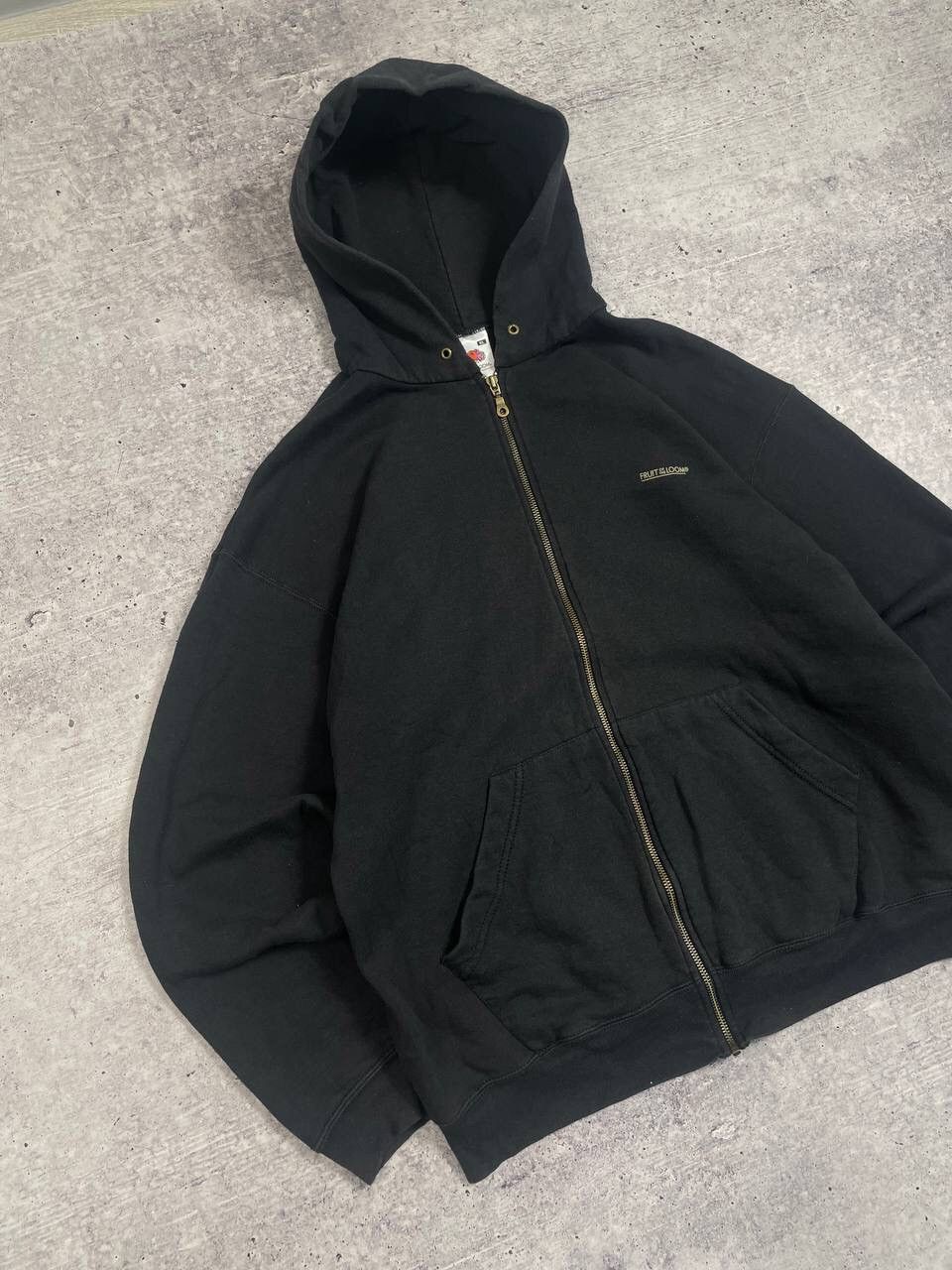 Fruit Of The Loom Vintage Fruit Of The Loom FOTL Baggy Zip Up Hoodie Y2K Size US XL / EU 56 / 4 - 2 Thumbnail