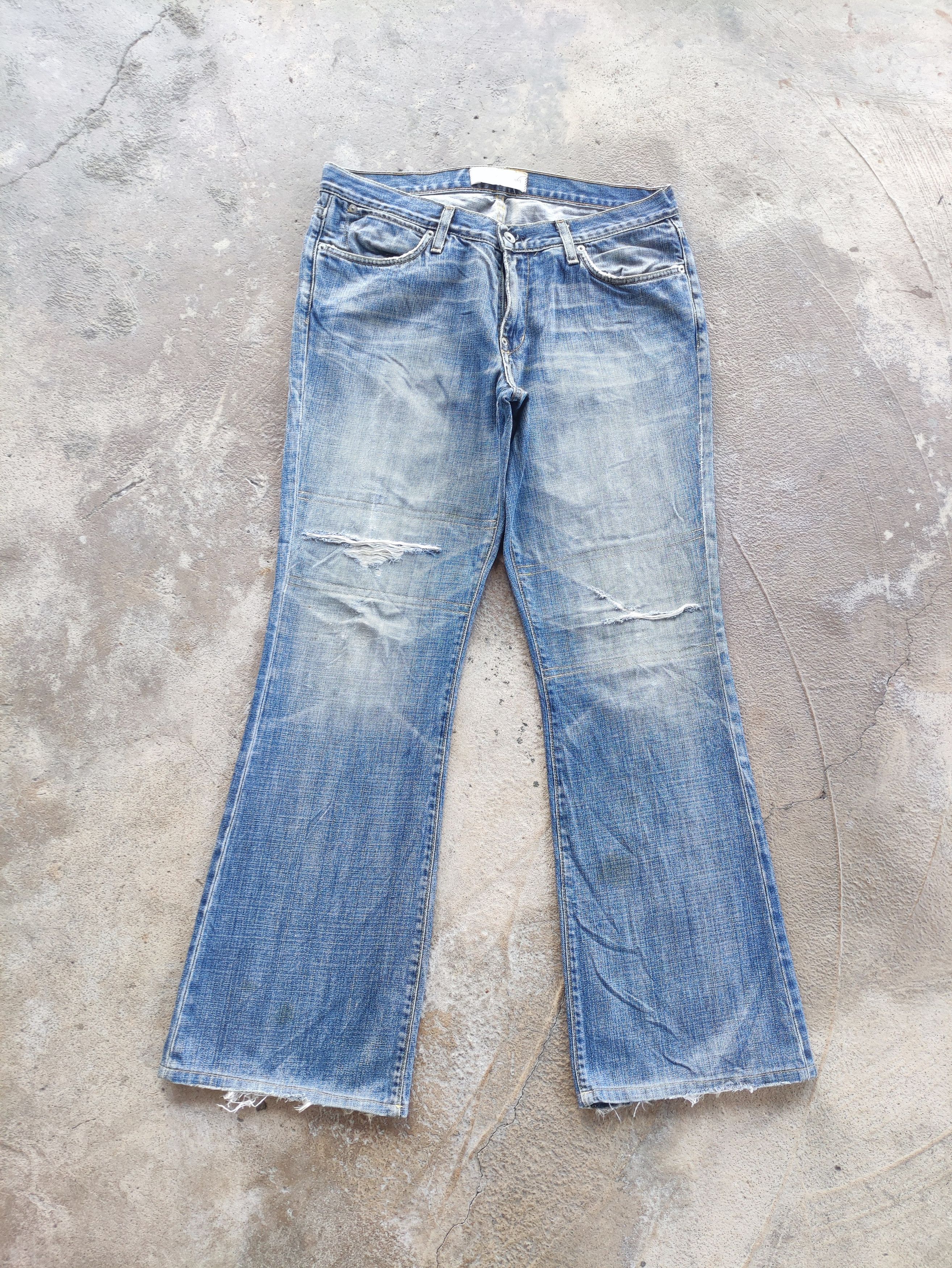 Japanese Brand Vintage Japanese Jean Flare Faded BOOTCUT Denim Pants Size US 34 / EU 50 - 1 Thumbnail
