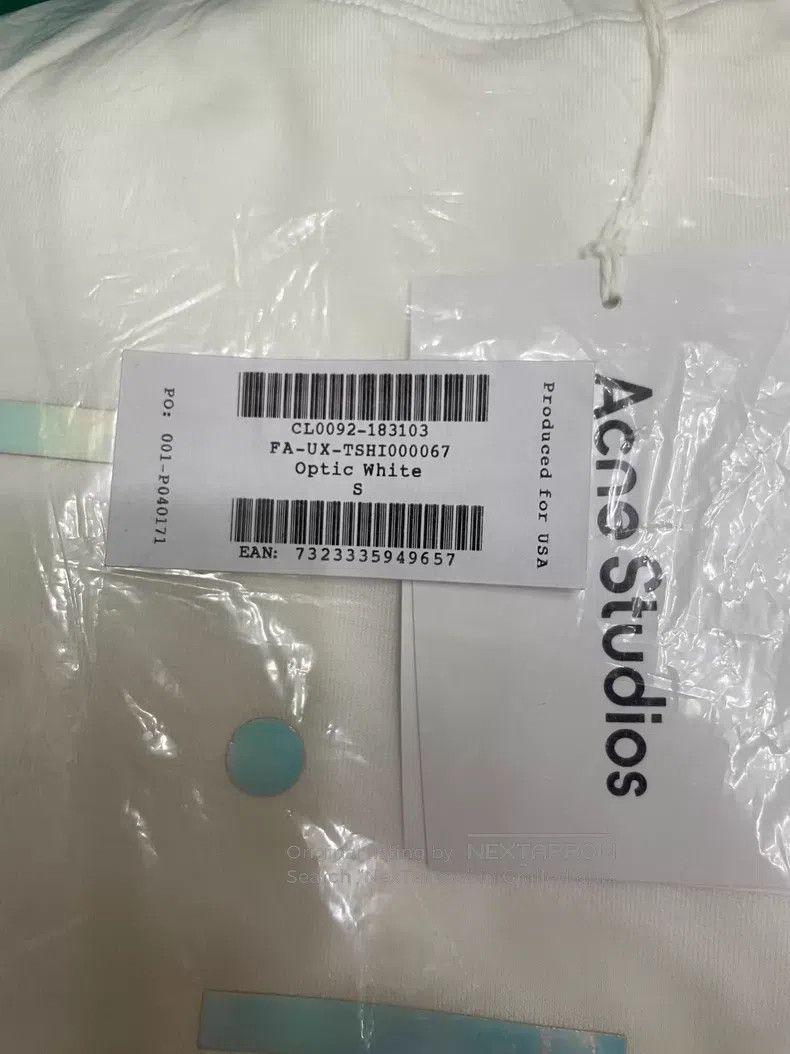 Acne Studios Acne Studios White Crew Neck Short Sleeve T-Shirt Size US S / EU 44-46 / 1 - 6 Thumbnail
