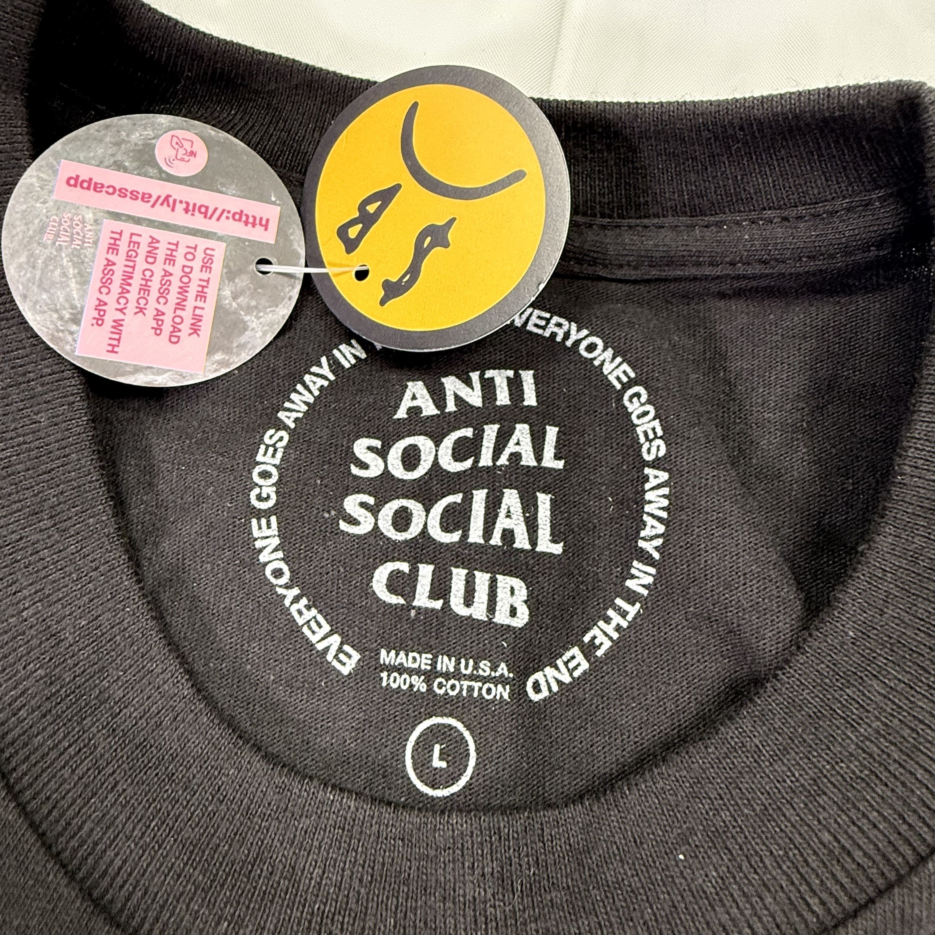 Anti Social Social Club Anti Social Social Club X Sad Boyz T-Shirt Black Mens Large Size US L / EU 52-54 / 3 - 3 Thumbnail