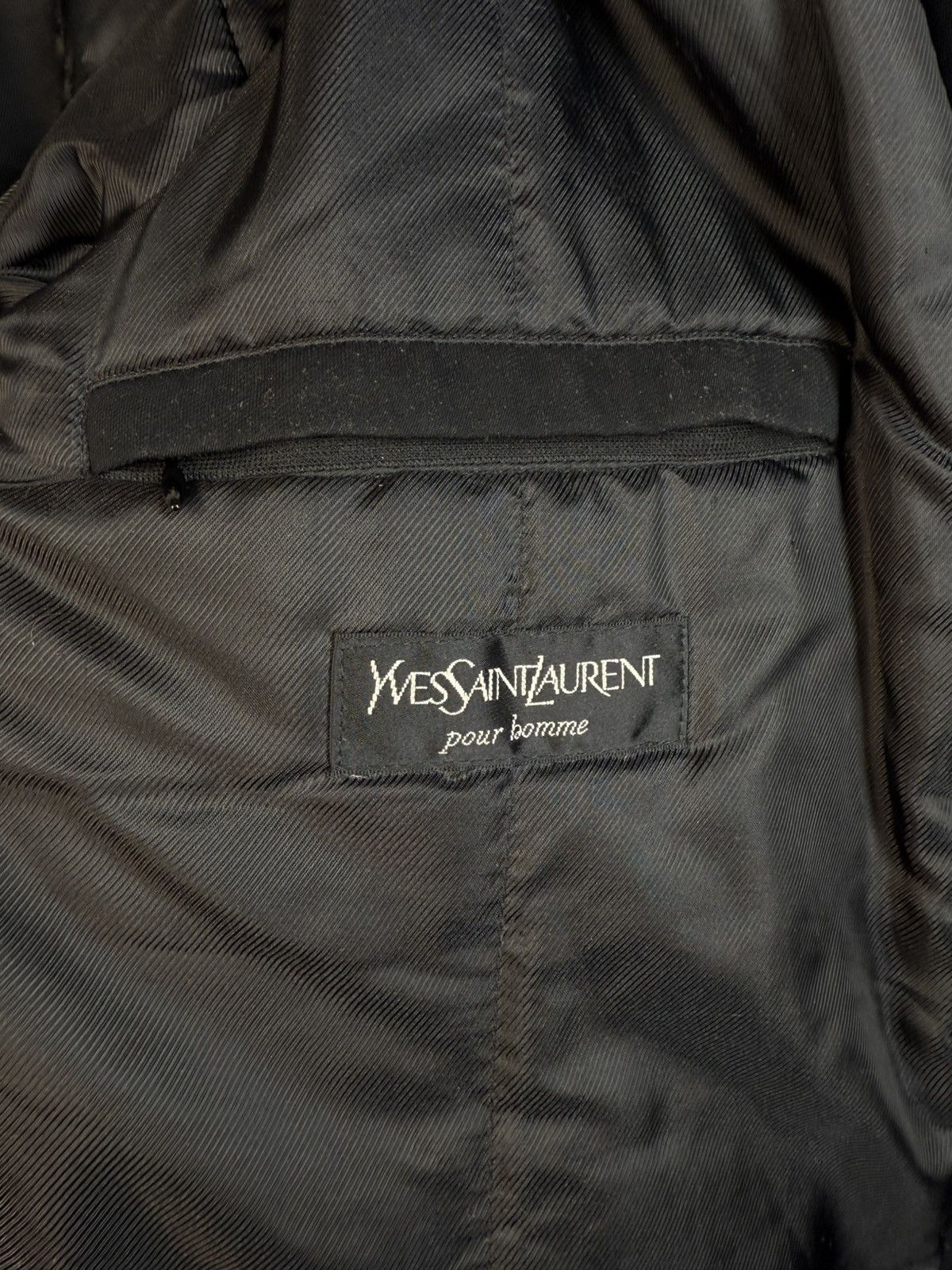Yves Saint Laurent Warmed YSL Jacket Coat Black Long 90s Vintage Autumn Size US L / EU 52-54 / 3 - 4 Thumbnail