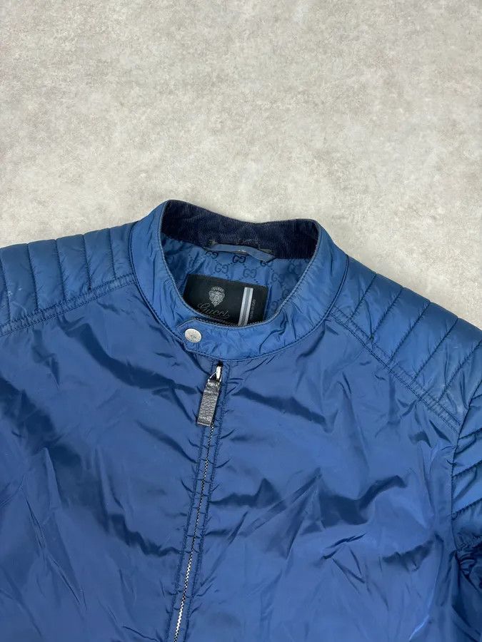 Gucci AW2010 Gucci Navy Nylon Quilted Puffer Jacket Size US L / EU 52-54 / 3 - 4 Thumbnail