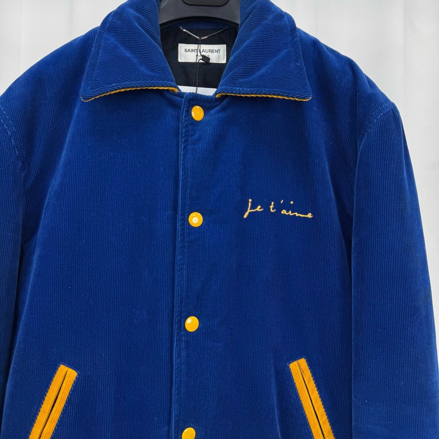 Saint Laurent Paris Saint Laurent Embroidered Letter Corduroy Baseball Jacket Size US S / EU 44-46 / 1 - 3 Thumbnail