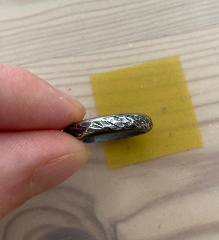Chin Teo Chin Teo Pattern 925 Silver Ring 8 56 adjustable Size ONE SIZE - 1 Thumbnail
