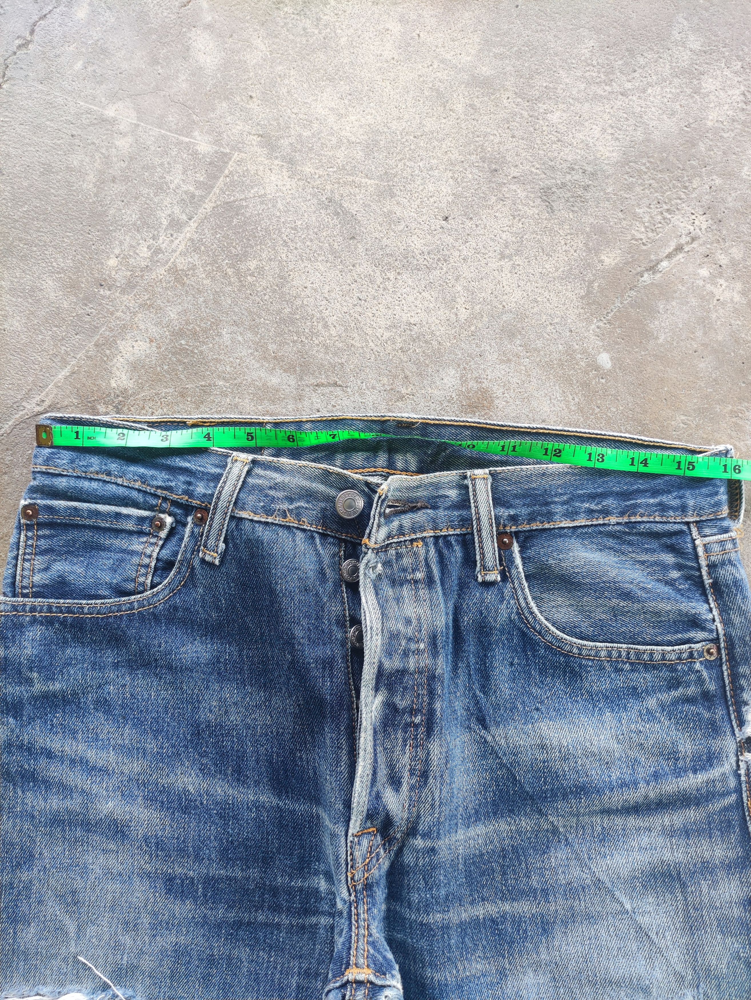 Levi's Vintage Levi's Brand Button Denim Distressed Faded Pants Size US 32 / EU 48 - 6 Thumbnail