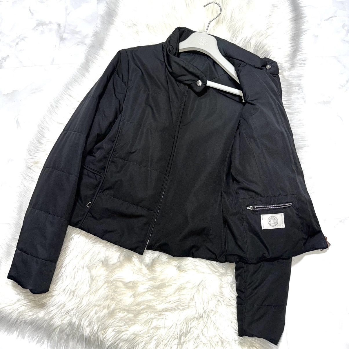 Hermes Hermes W-ZIP padded nylon jacket XL black HERMES puffer Size US XL / EU 56 / 4 - 6 Thumbnail