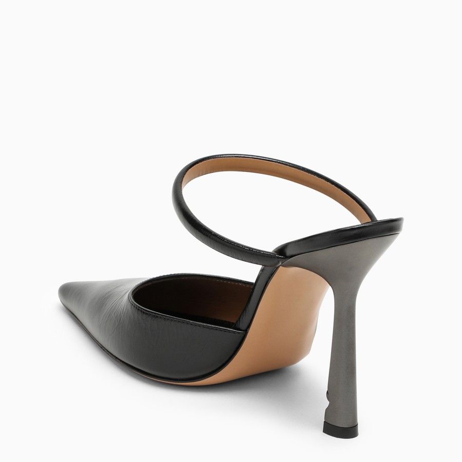 Off-White o1d2blof0924 Lollipop Leather Slingback in Black Size US 6 / IT 36 - 4 Thumbnail