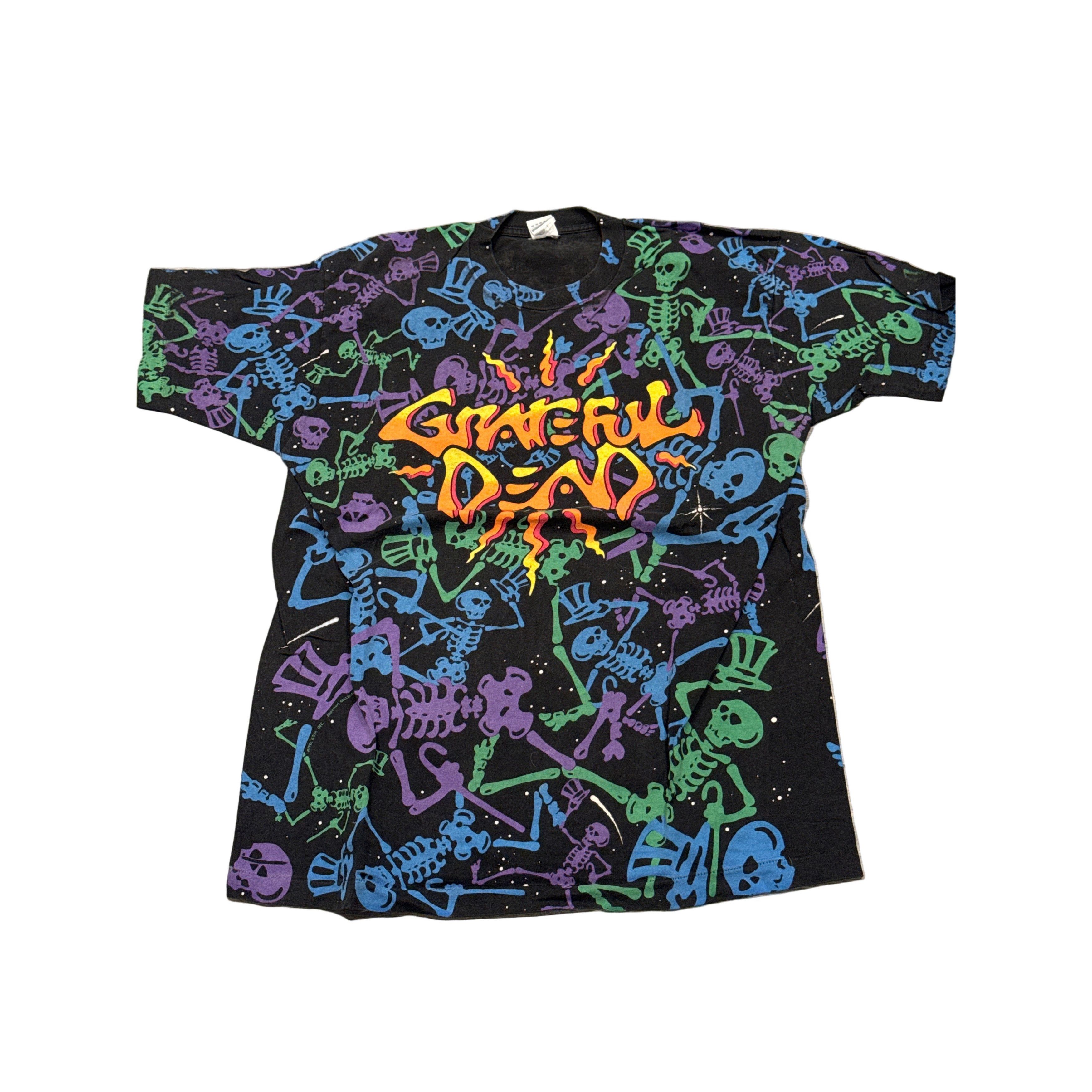Other 1992 Grateful Dead Skeleton Dead Space AOP Black FOTL T-Shir Size US XL / EU 56 / 4 - 1 Thumbnail