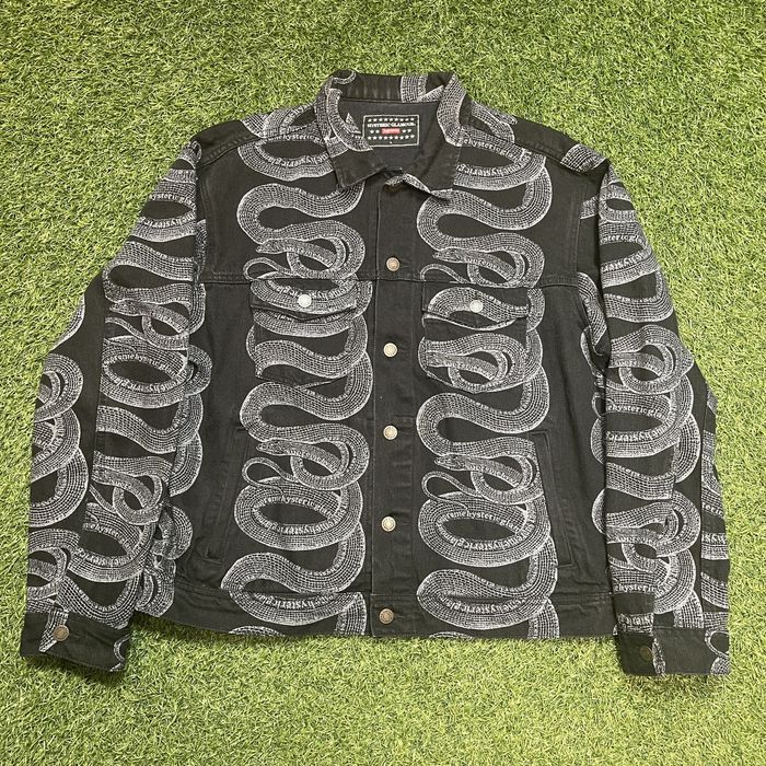 Supreme Supreme Hysteric Glamour Snake Denim Trucker Jacket | Grailed