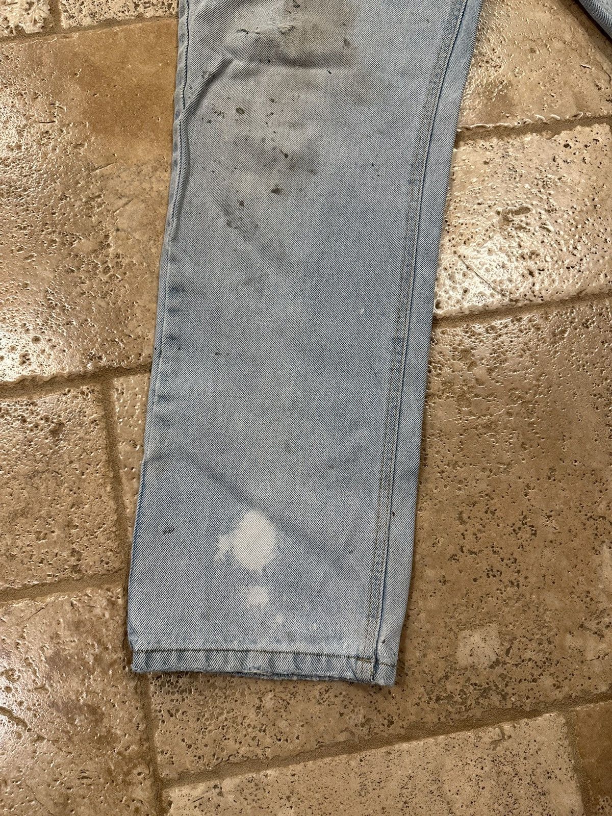 Vintage Vintage Cross & Winsor Painter Light Wash Blue Denim Jeans Size US 34 / EU 50 - 3 Thumbnail