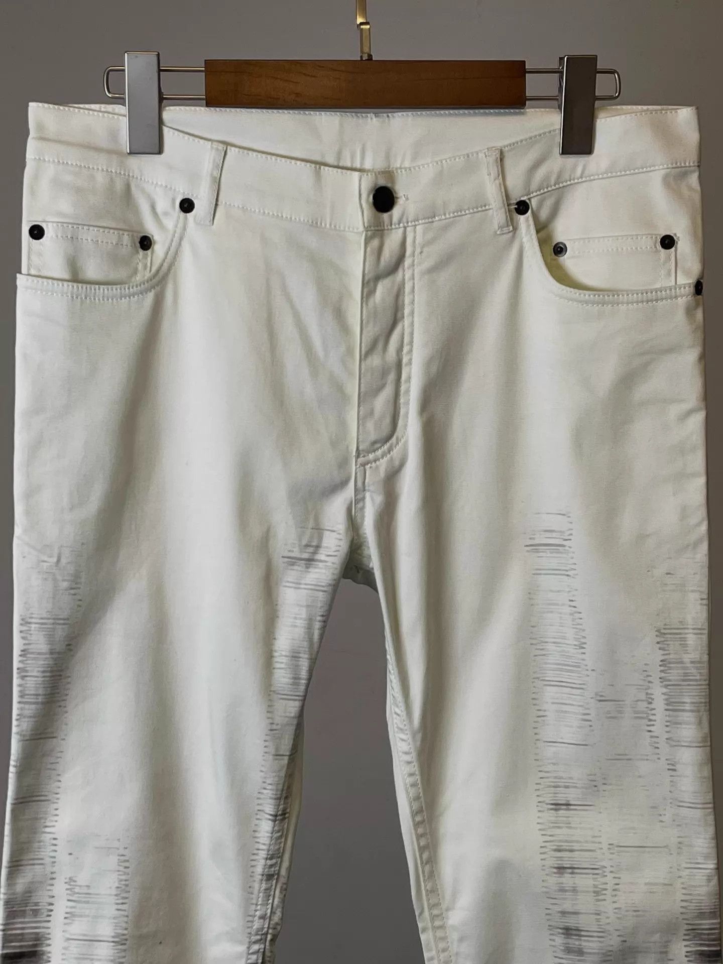 Ann Demeulemeester Ann Demeulemeester 2011 S/S Gradient Print Slim Jeans M Size US 32 / EU 48 - 3 Thumbnail