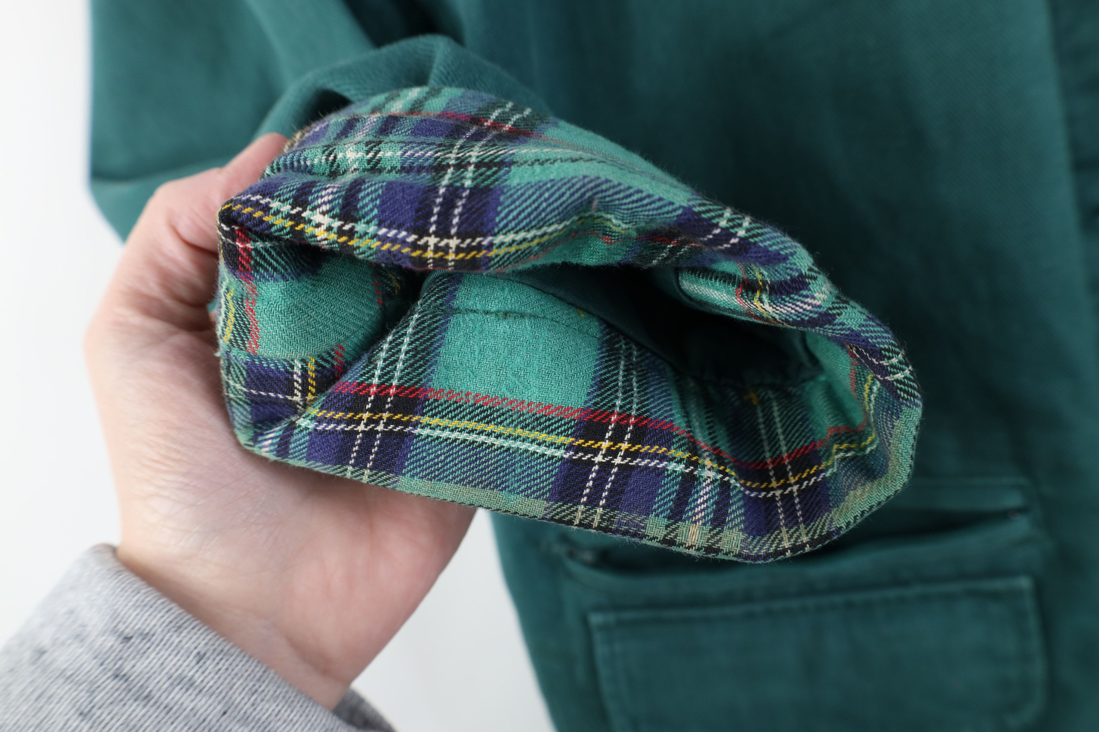 Vintage Vintage 90s Streetwear Lined Canvas Chore Barn Jacket Green Size M / US 6-8 / IT 42-44 - 7 Thumbnail