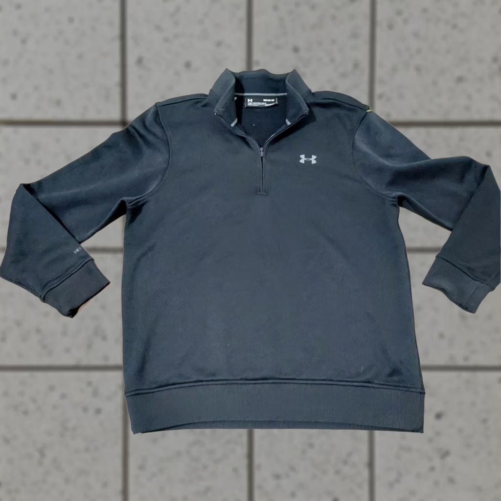 Under Armour Under Armour Mens Half Zip Sweater M Black Athletic Sweatshirt Golf Zip Pullover M Mens Size US M / EU 48-50 / 2 - 1 Thumbnail