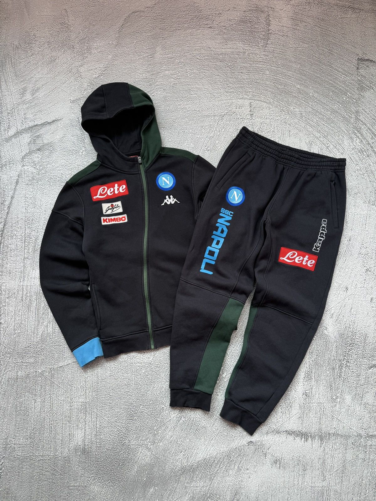 Kappa Soccer Jersey Streetwear Kappa Napoli Soccer Track Suit Drill Zip Hoodie Joggers Grailed