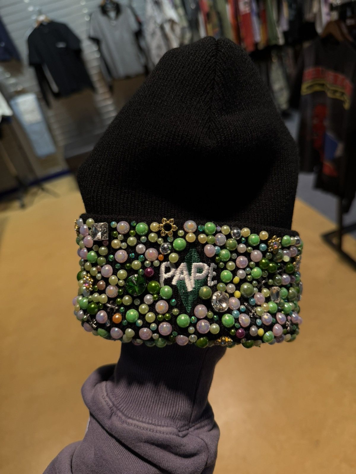 Other PAPE Stone Beanie Crystal Brand New Size ONE SIZE - 3 Thumbnail
